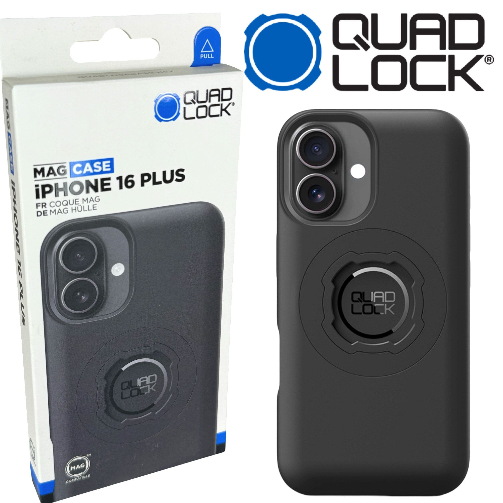 Quad Lock Handyhülle QUAD LOCK MAG Case Handy Schutz Hülle passend für iPhone 16 Plus
