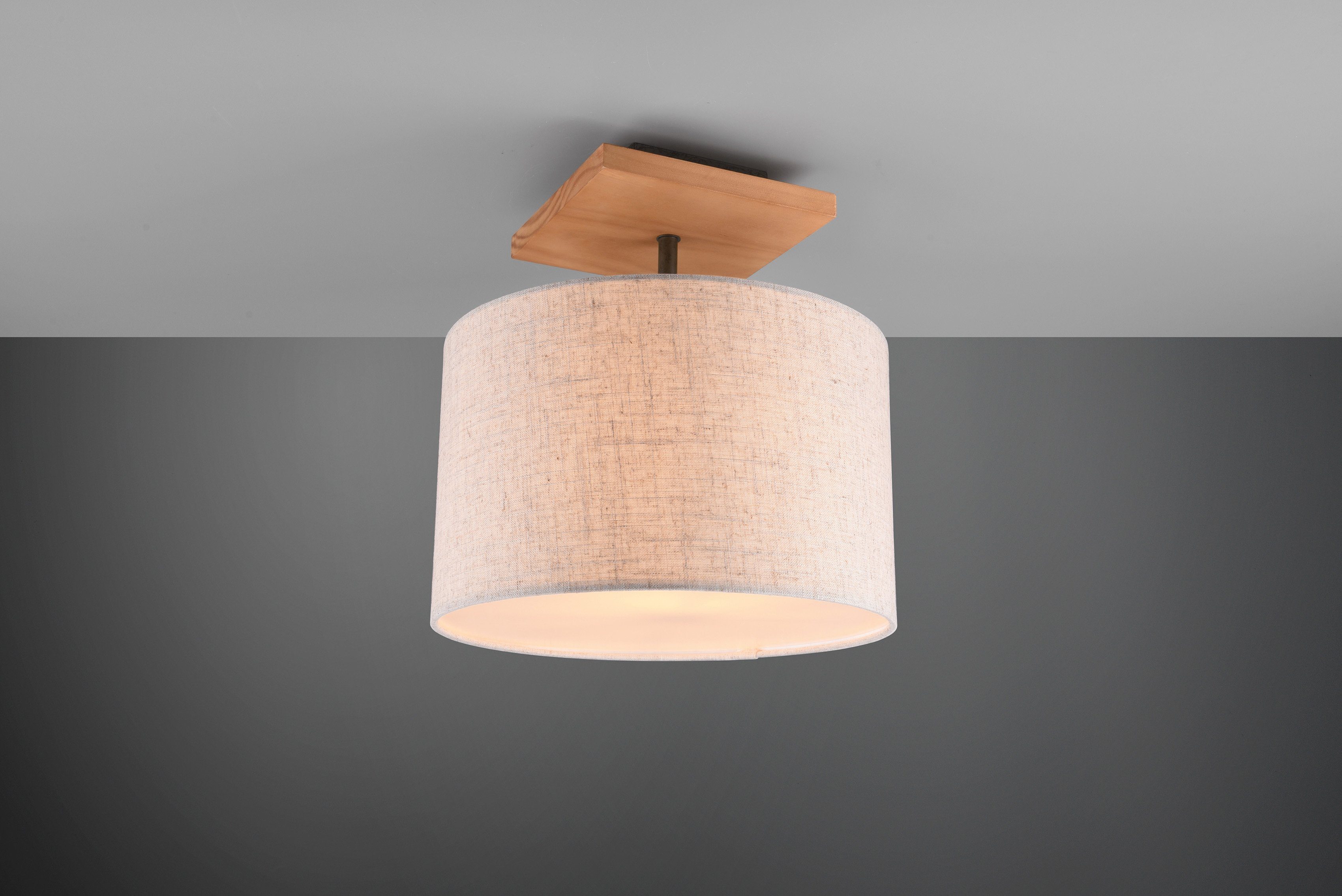 Deckenleuchte Ã˜ TRIO Leuchtmittel, Leuchten Holzdeko, wählbar ohne 35cm, 36,5cm, E27 Leuchtmittel ELMAU, Höhe frei