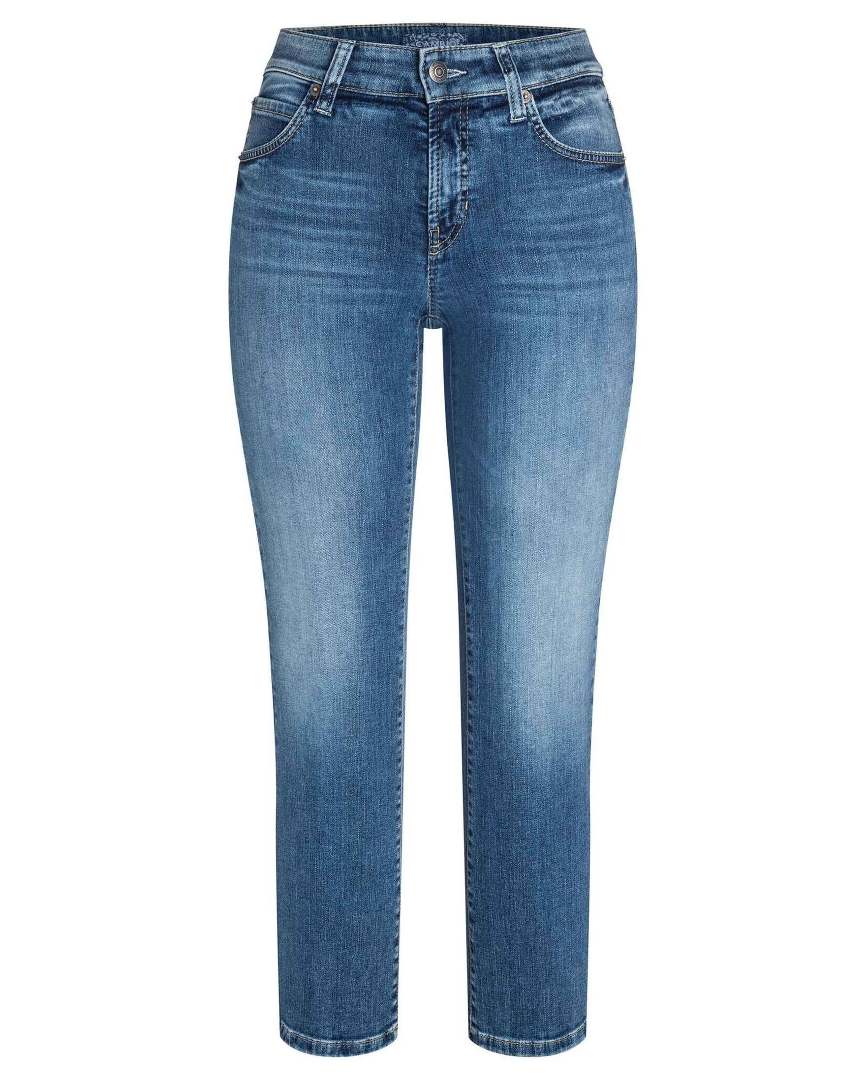 Cambio 5-Pocket-Jeans Damen Jeans PARIS EASY KICK (1-tlg) blau