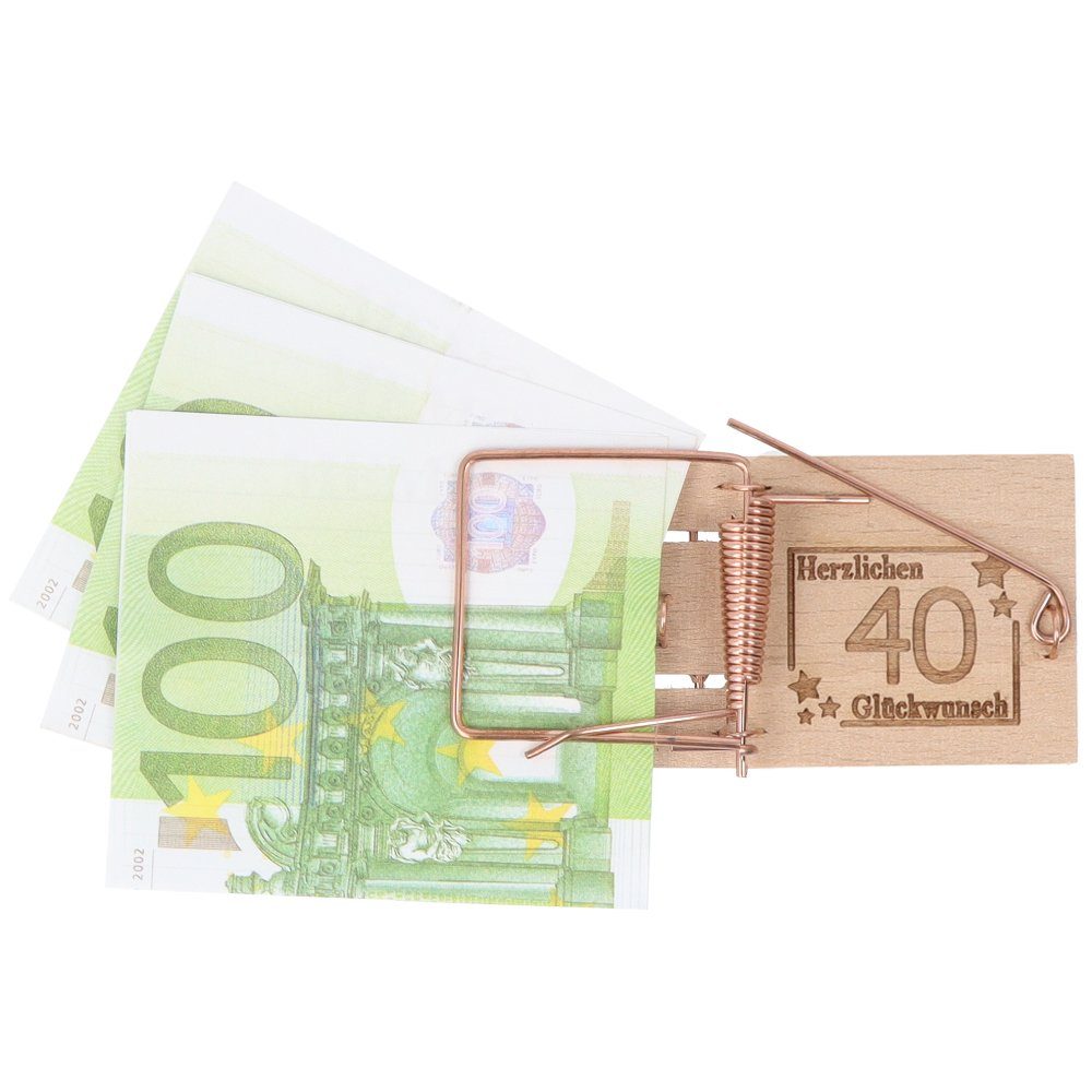 Spruchreif® Spardose Mausefalle, Geschenkidee zum Geburtstag, günstig online kaufen