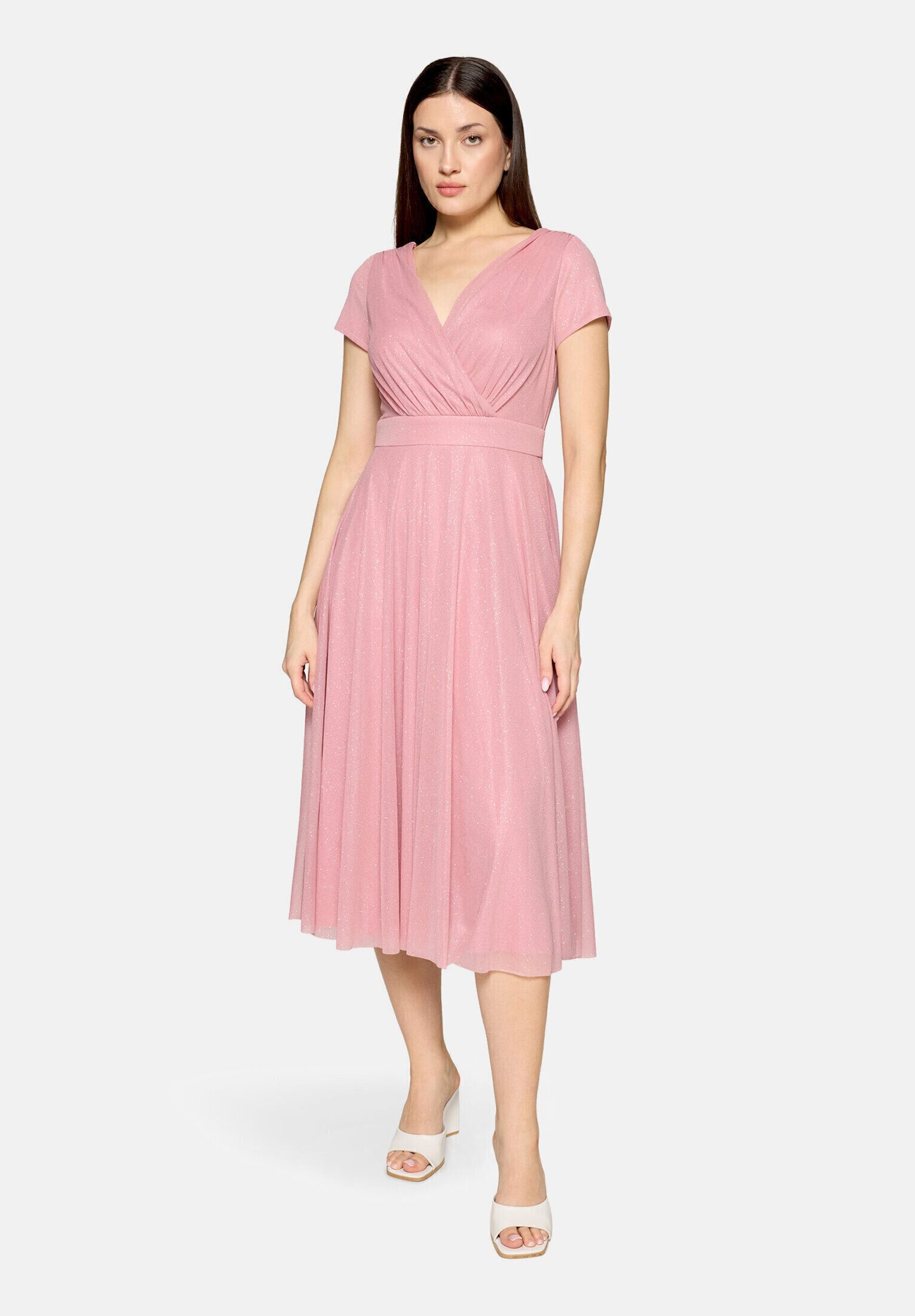 Vera Mont Cocktailkleid Damen im Glitzer-Look Stoff – Bild 2 von 5