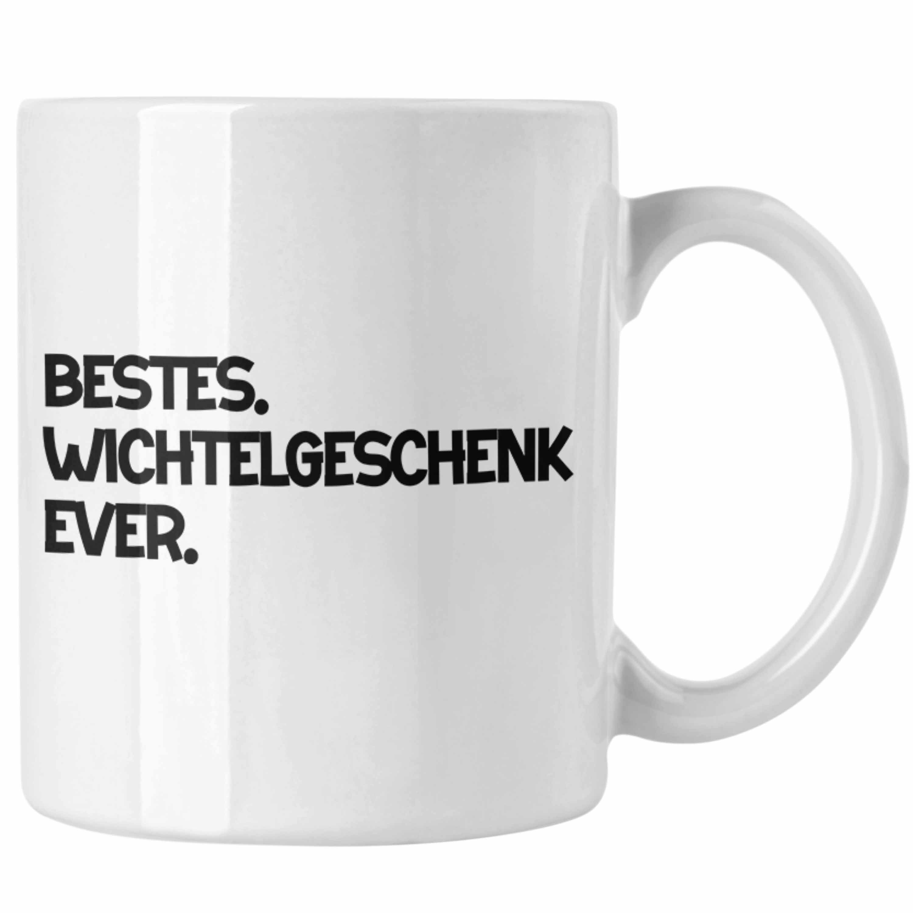 Trendation Tasse Wichtelgeschenk für Frauen Kollegen Geschenk Wichteln Weihnachten Best Weiss