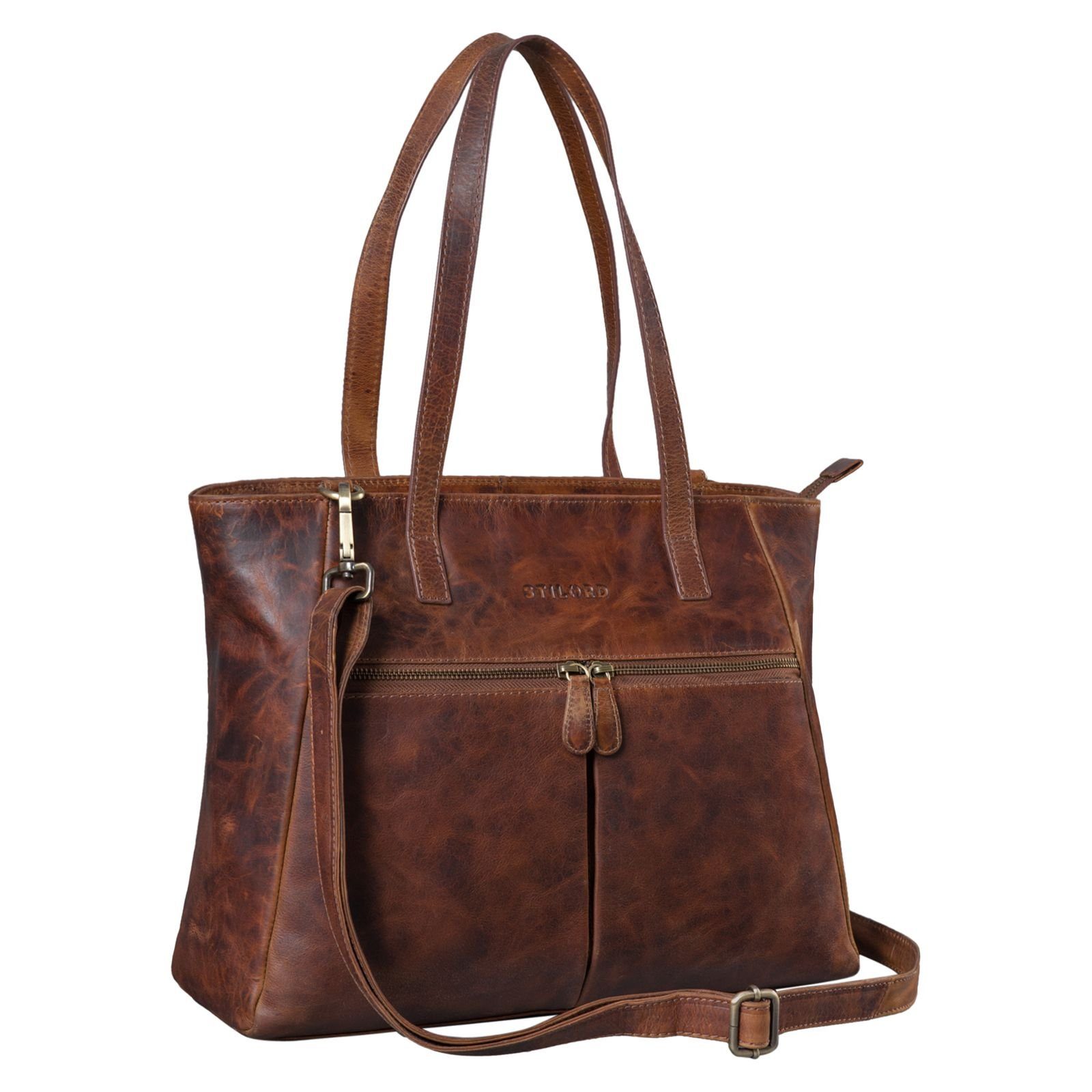 Handtasche "Madeleine" Große Umhängetasche Damen Leder