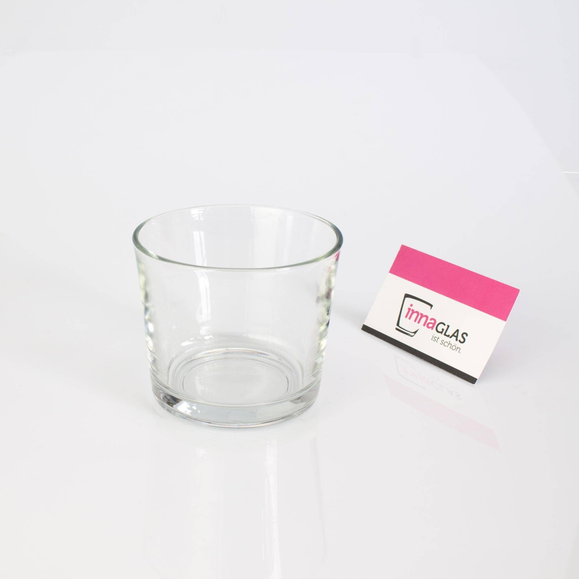 INNA-Glas Kerzenhalter Teelichtglas Alena, klar, 8,5cm, Ø10cm