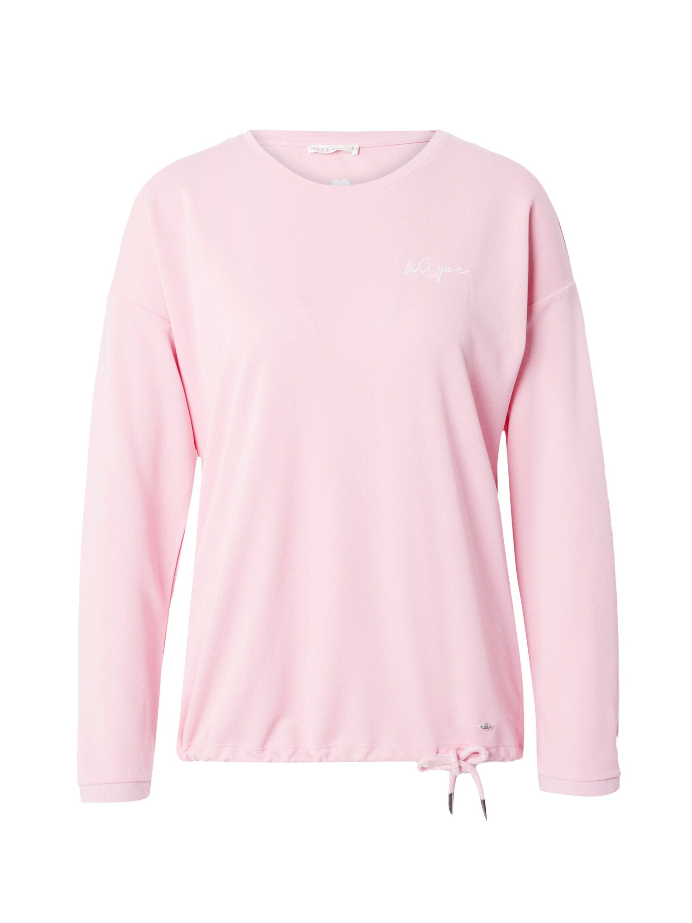 Key Largo Langarmshirt TRENDY (1-tlg) Drapiert/gerafft