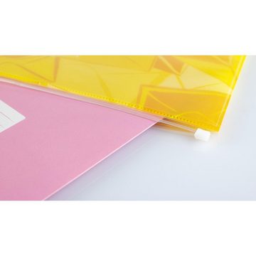 HERMA Organisationsmappe HERMA Postmappe mit Zipper, DIN A4, aus PP, gelb