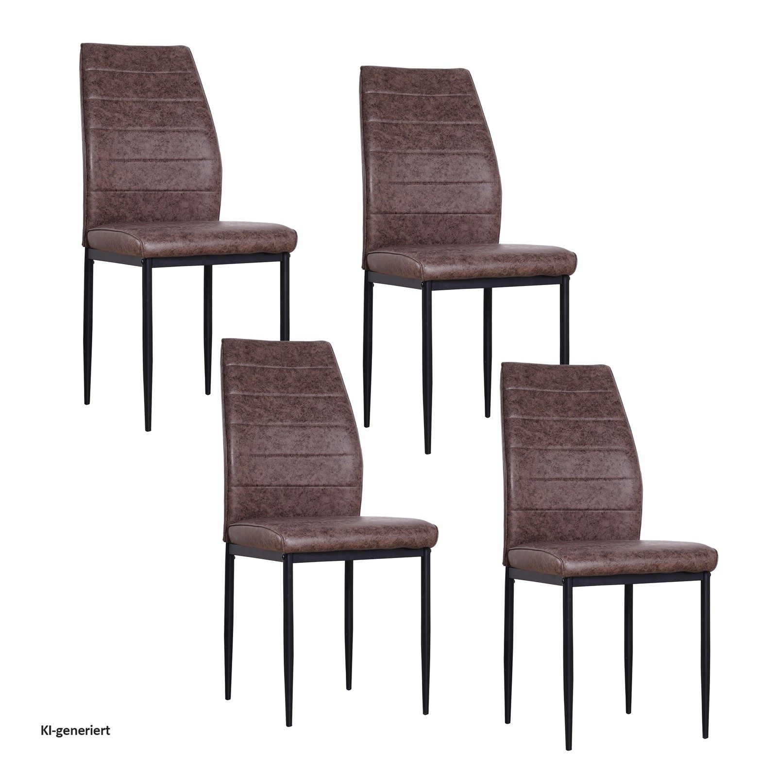 HTI-Living Polsterstuhl Esszimmerstuhl Madison Antikbraun 4er-Set (Set, 4 St), Polsterstuhl