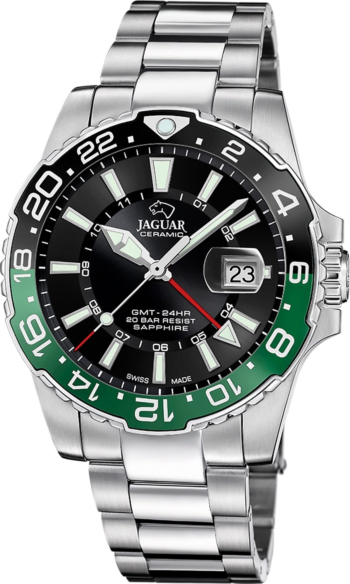 Quarzuhr Jaguar Herrenuhr Edelstahl silber Jaguar