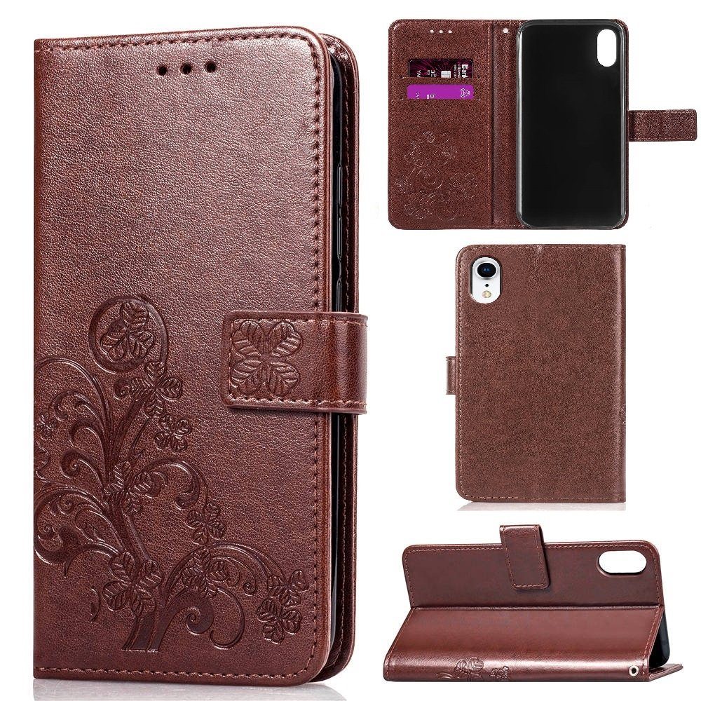 CoverKingz Handyhülle Hülle für Apple iPhone XR Handyhülle Flip Case Handy Cover Blumen
