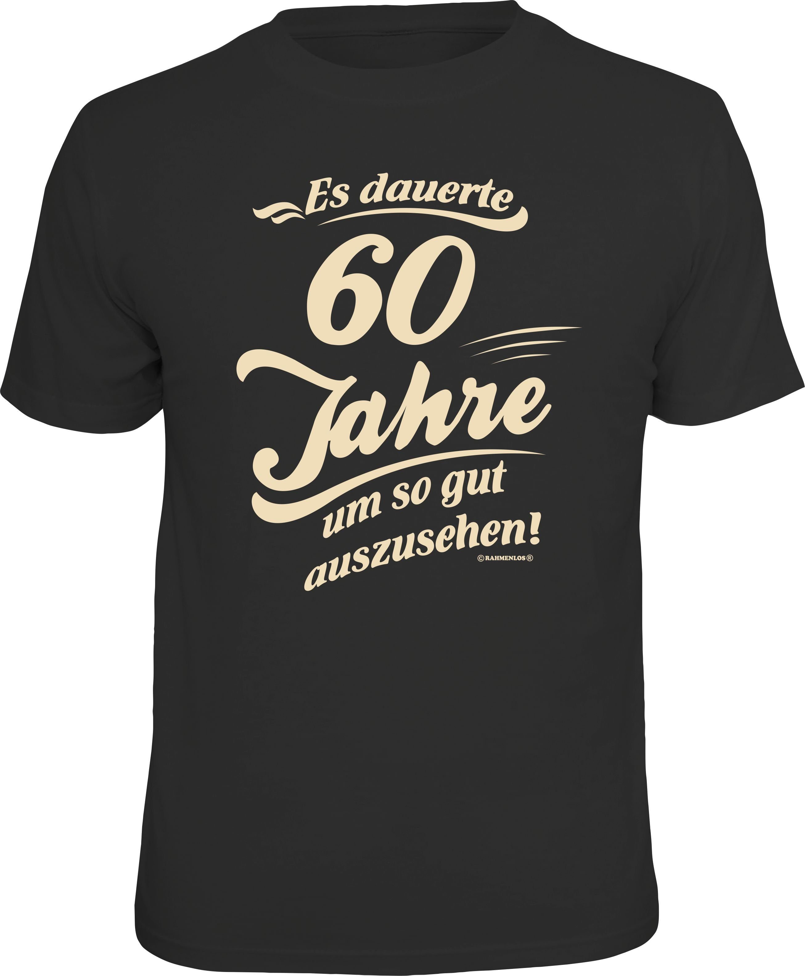 RAHMENLOS® T-Shirt Das Geschenk zum 60. günstig online kaufen