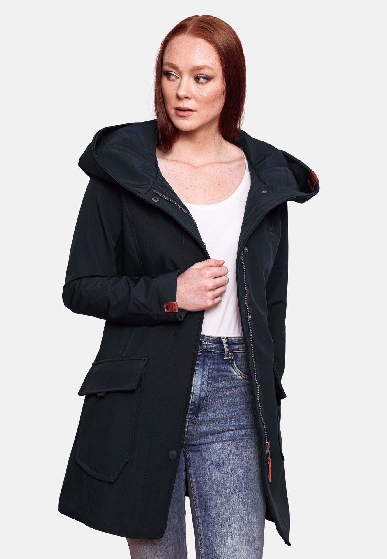 Marikoo Softshelljacke Softshelljacke Mayleen – Damen Übergangsjacke mit Ka günstig online kaufen