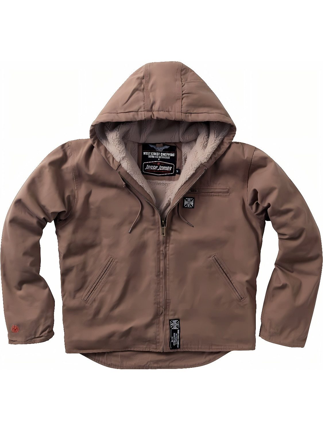 West Coast Choppers Kurzjacke Heavy Duty Sherpa Lined Canvas Work Jacket
