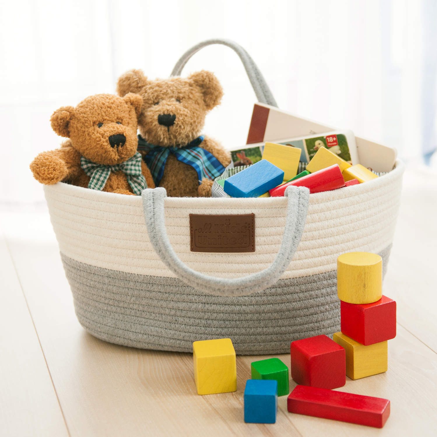 all Kids United Windeltasche ALL KIDS UNITED Baby Wickeltasche & Organizer - Windelkorb für Babys, Babykorb Wickel-Tasche