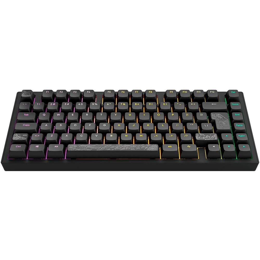 Dark Project ALU81A Terra Nostra Black Premium Mechanische Tastatur Aluminium Gaming-Tastatur (Mechanisch, Hot-Swap, Anti-Ghosting, RBG, mehrsprachig, leise Tasten)