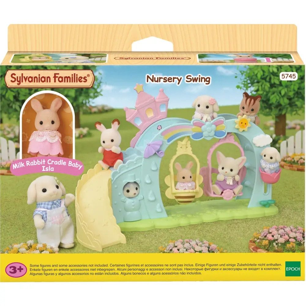 EPOCH Traumwiesen Actionfigur Sylvanian Families 5745 Erlebniskindergarten Schaukel mit Figur