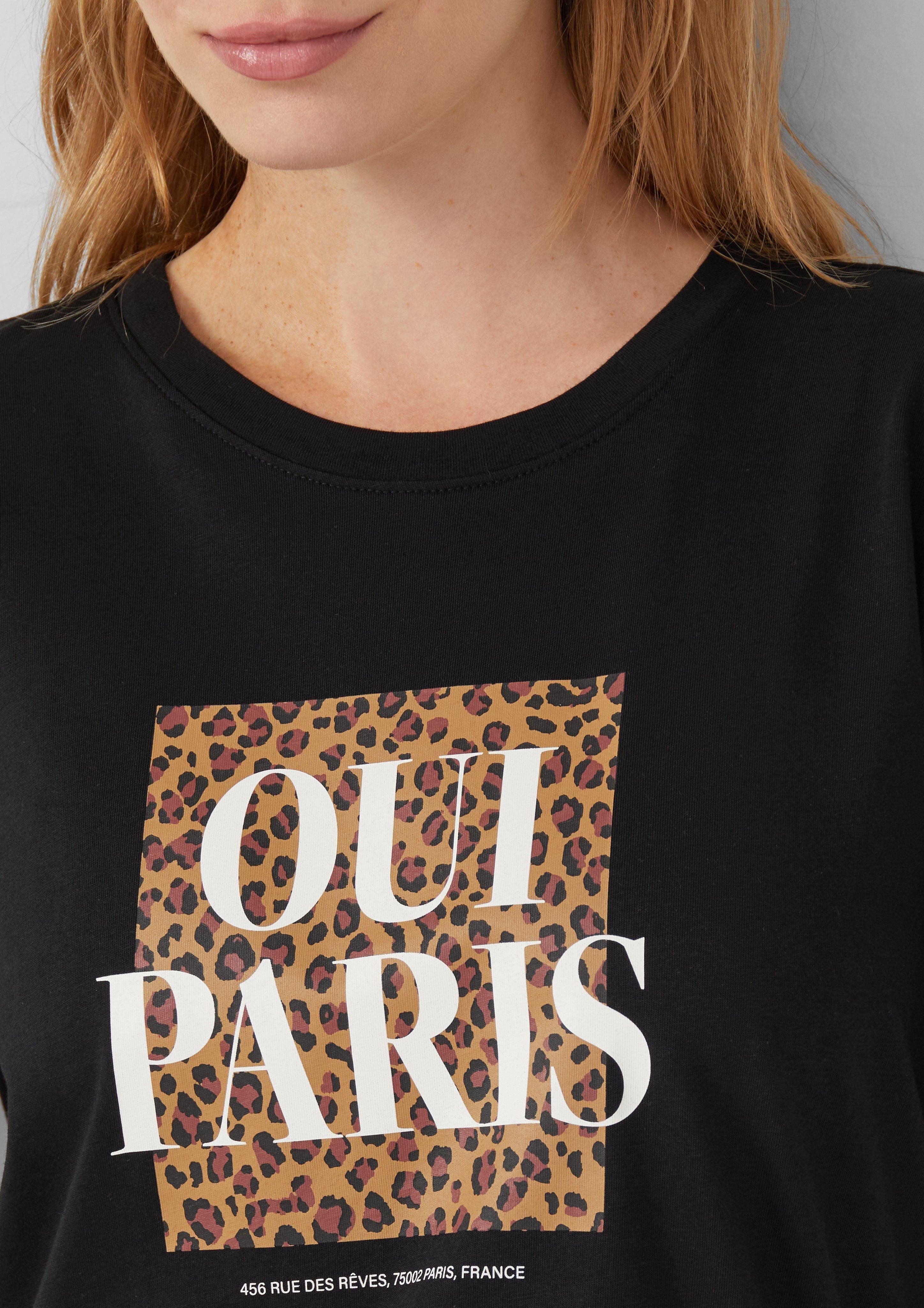 s.Oliver Kurzarmshirt T-Shirt mit Frontprint günstig online kaufen