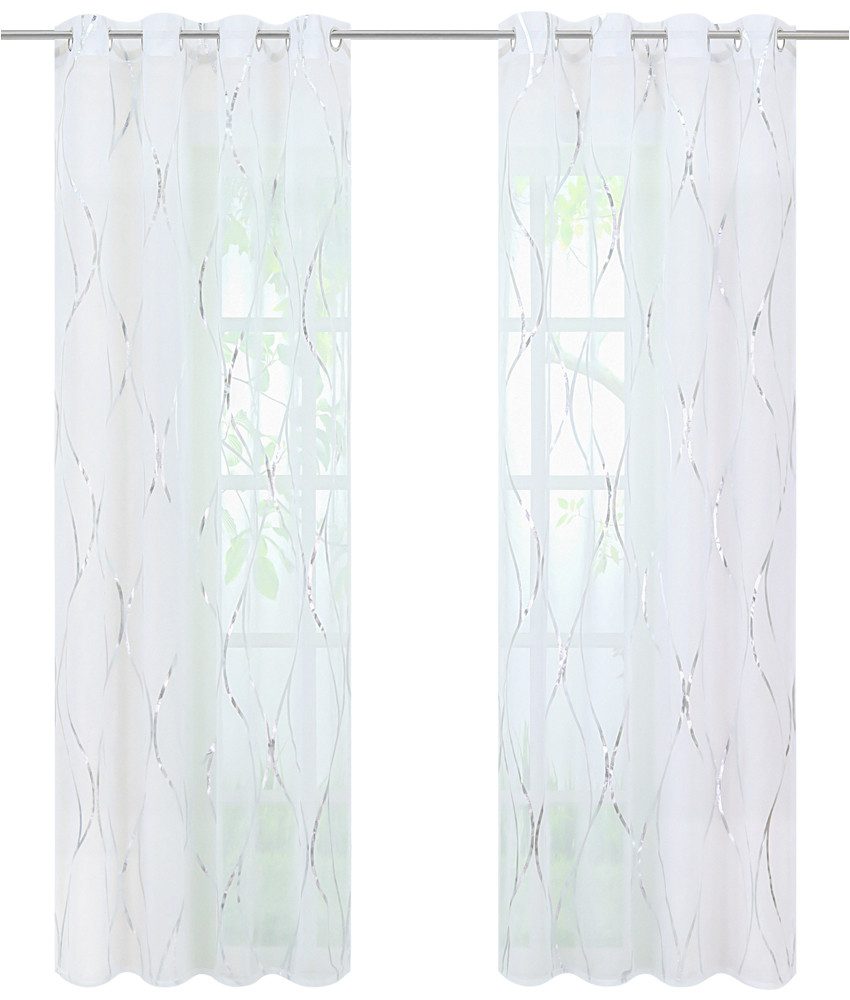 Joyswahl Gardine Wogender Fluss (1 St), Ösen, Voile mit Wellenmuster günstig online kaufen