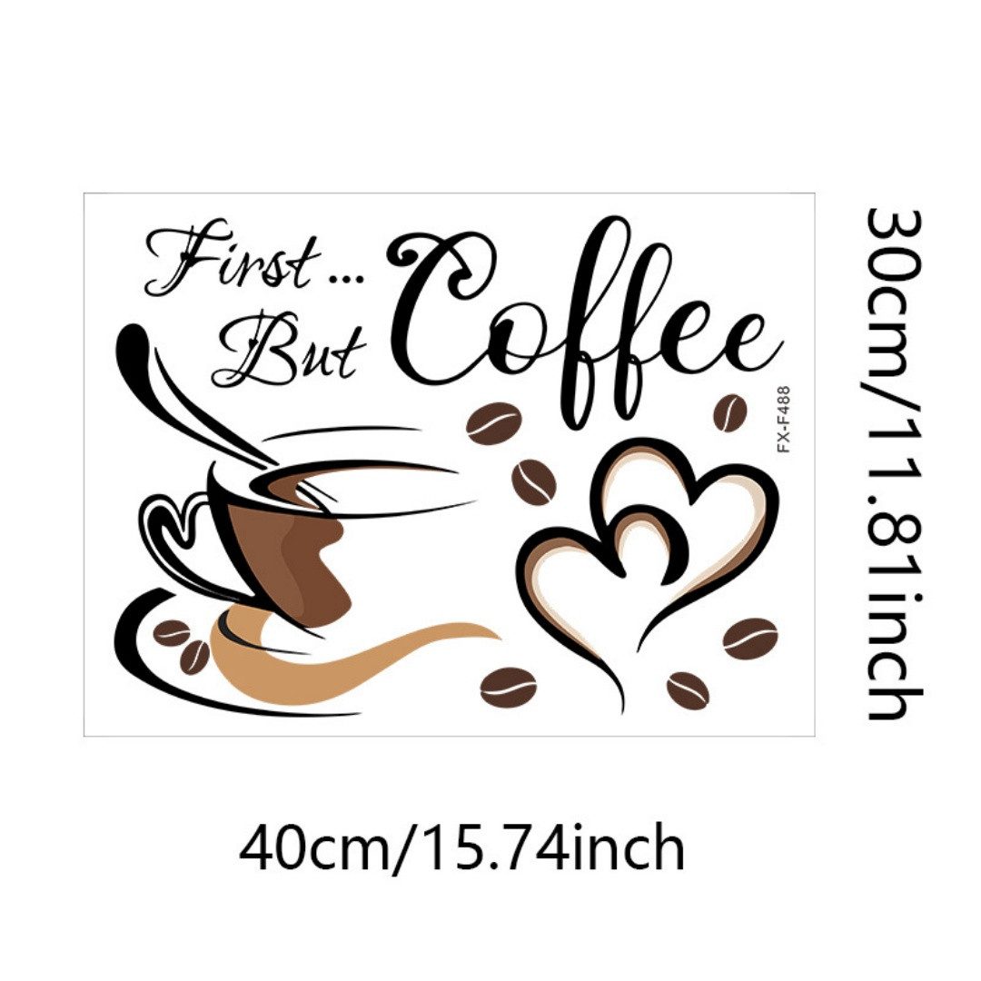 VEKROBOT Wandsticker Wandaufkleber Selbstklebend Kreative Dekofolie Wohnzimmer Küche Café (1 St., Heimdekoration Wandaufkleber), Selbstklebende Tapeten