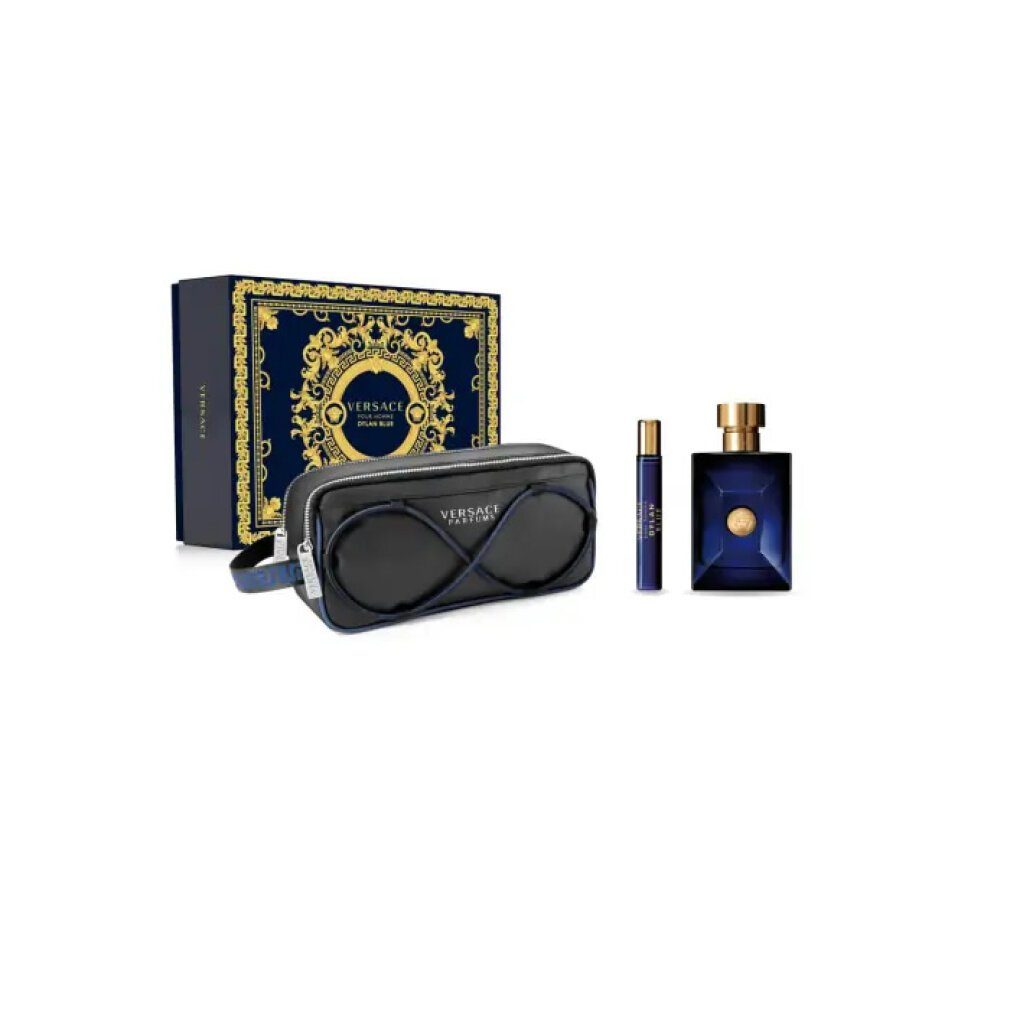 Versace Duft-Set Dylan Blue Eau De Toilette Spray 100ml Set 3 Artikel