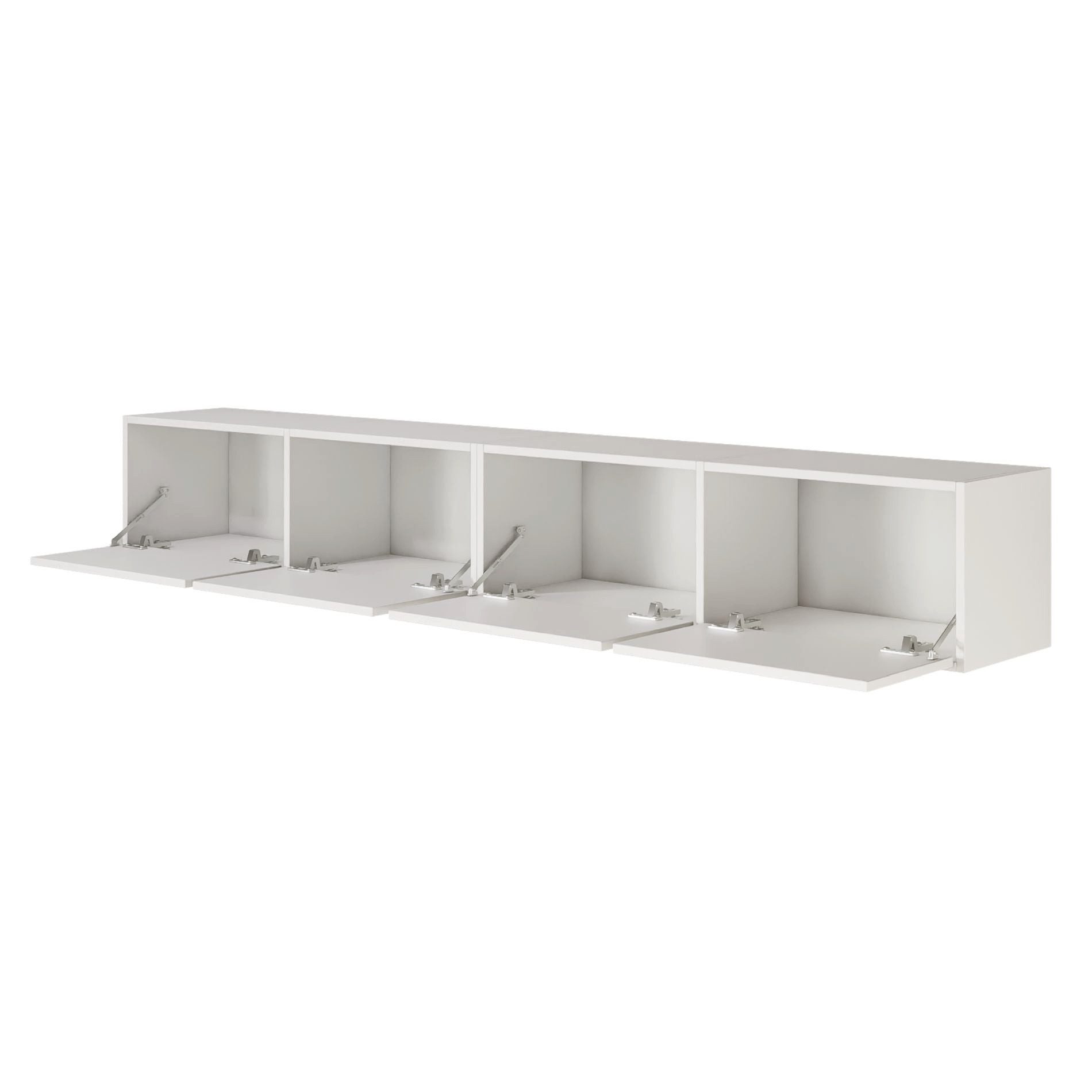 Selsey TV-Schrank Framme Hängendes TV-Board aus 2 Modulen, 200 cm, mit 4 Klappen, Push-to-Open – Bild 4 von 5