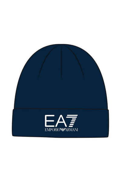 Emporio Armani Beanie EA7 KIDS Mütze mit Logo in Navy