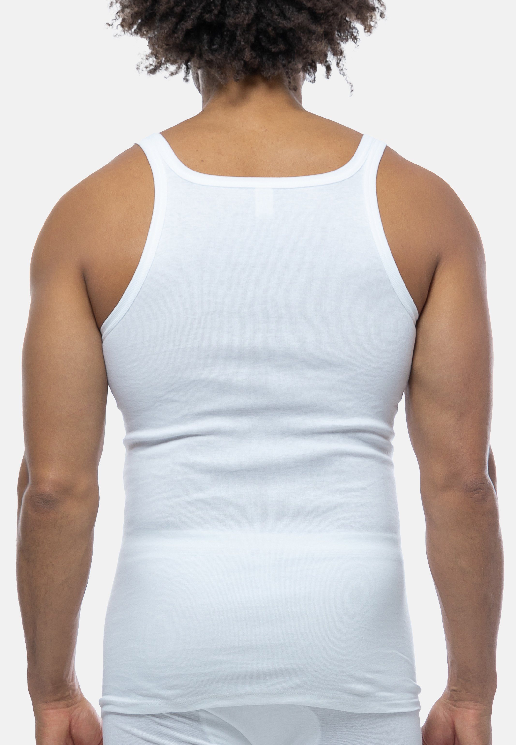 Tanktop (Spar-Set, - Baumwolle Formstabil conta Pack / 5-St) Unterhemd - Atmungsaktiv 5er - Feinripp Unterhemd