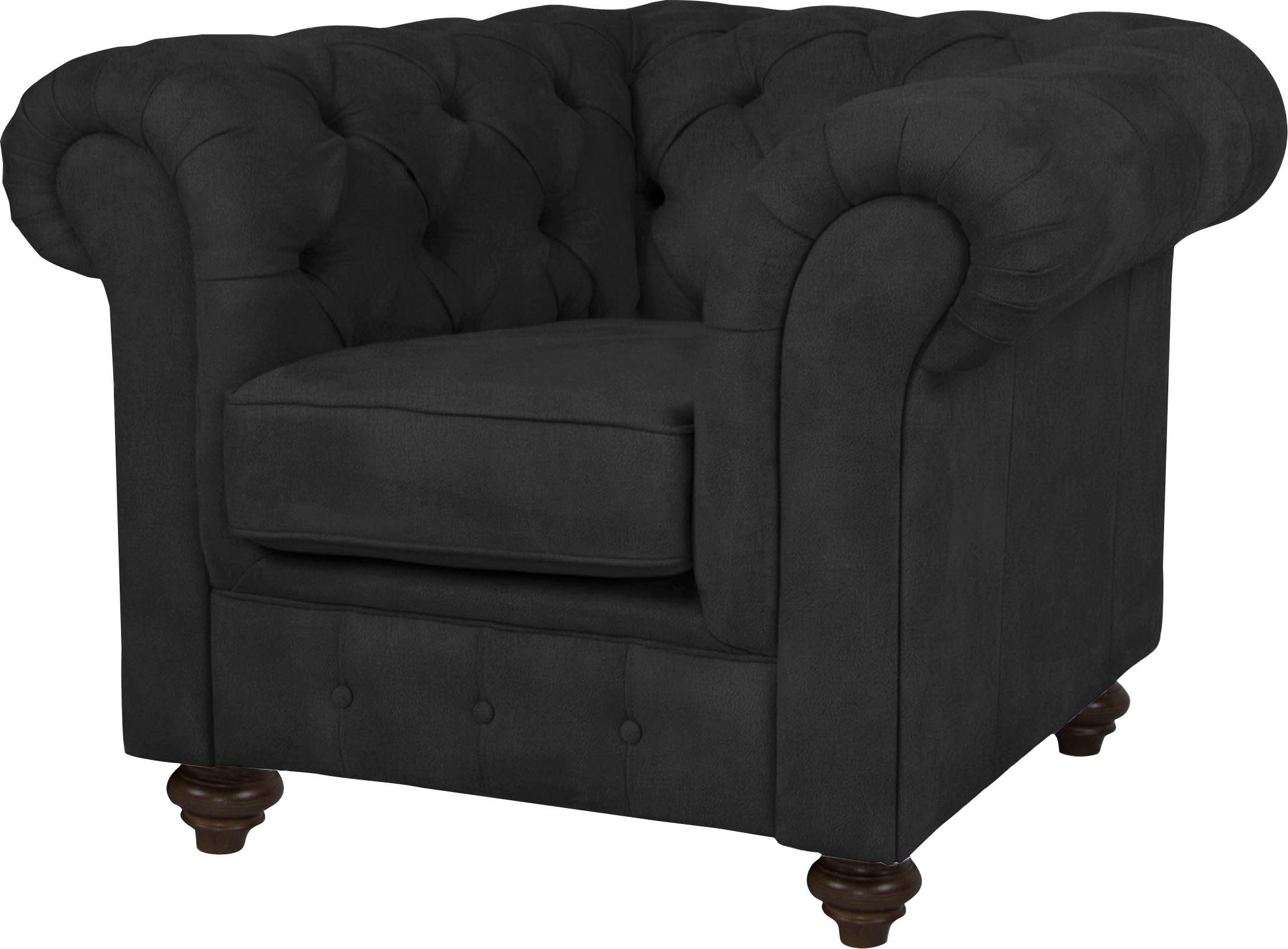 Home affaire Sessel Duc Chesterfield, hochwertige Knopfheftung im Rücken, S günstig online kaufen