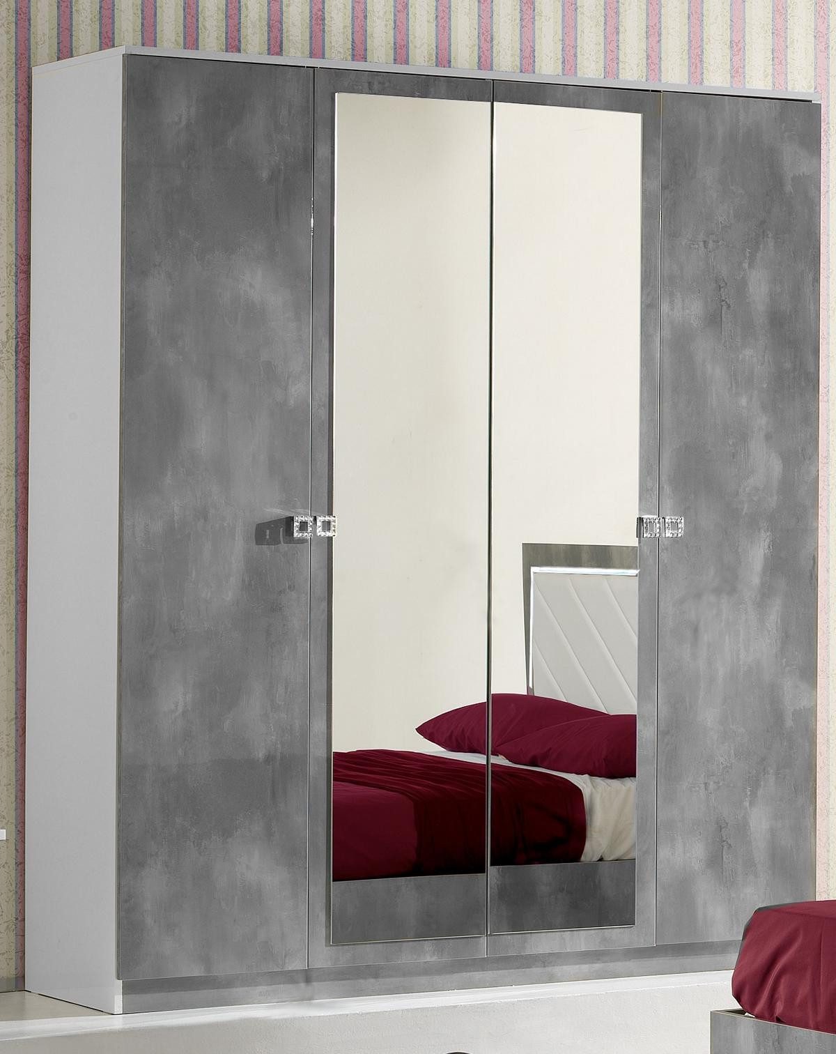 Xlmoebel Kleiderschrank Luxuriöser Holzschrank im modernen Design für stilvolle Schlafzimmer (1-St., Kleiderschrank) Hergestellt in Europa