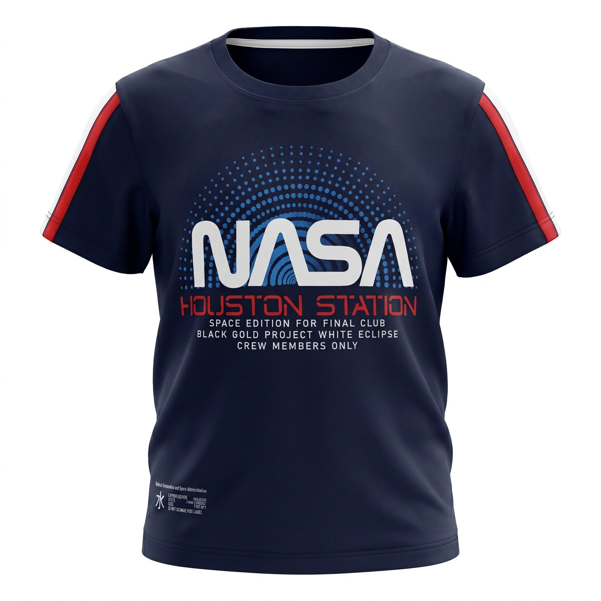 NASA Print-Shirt NASA Space Center Jungen T-Shirt 104–128 Baumwolle Rot Blau Schwarz