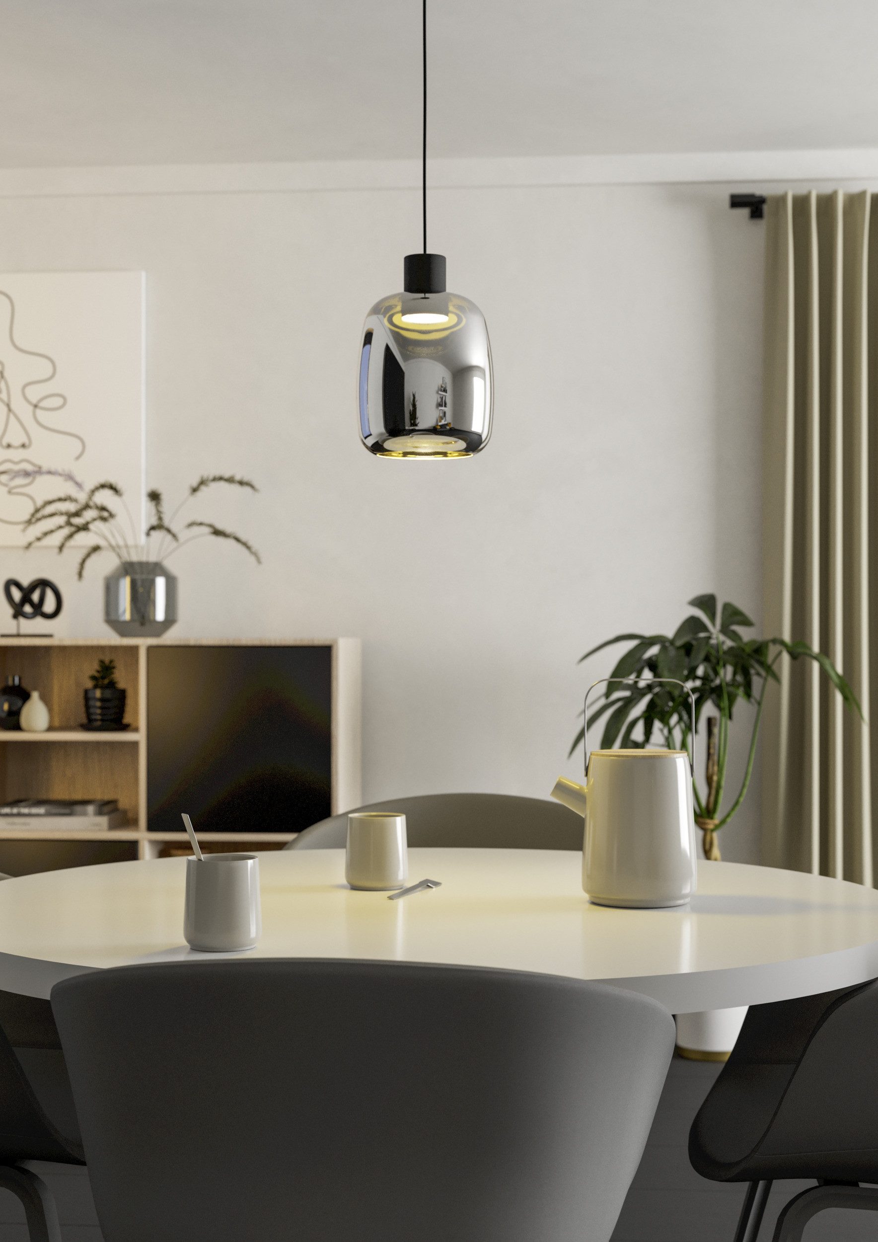 EGLO Hängeleuchte MOLOCHIO-Z Pendellampe - Stahl - LED - 1X3,7W - IP20, Blu günstig online kaufen