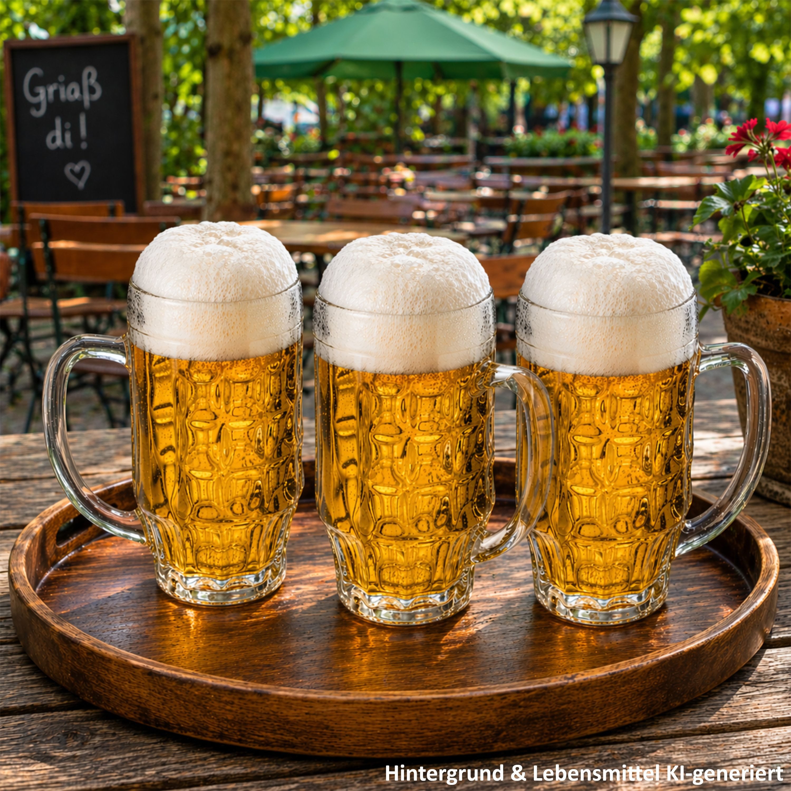 MamboCat Bierglas MamboCat 6er Set Mani Bierkrug 0,5L geeicht Schild Henkel Seidel Glas, Glas
