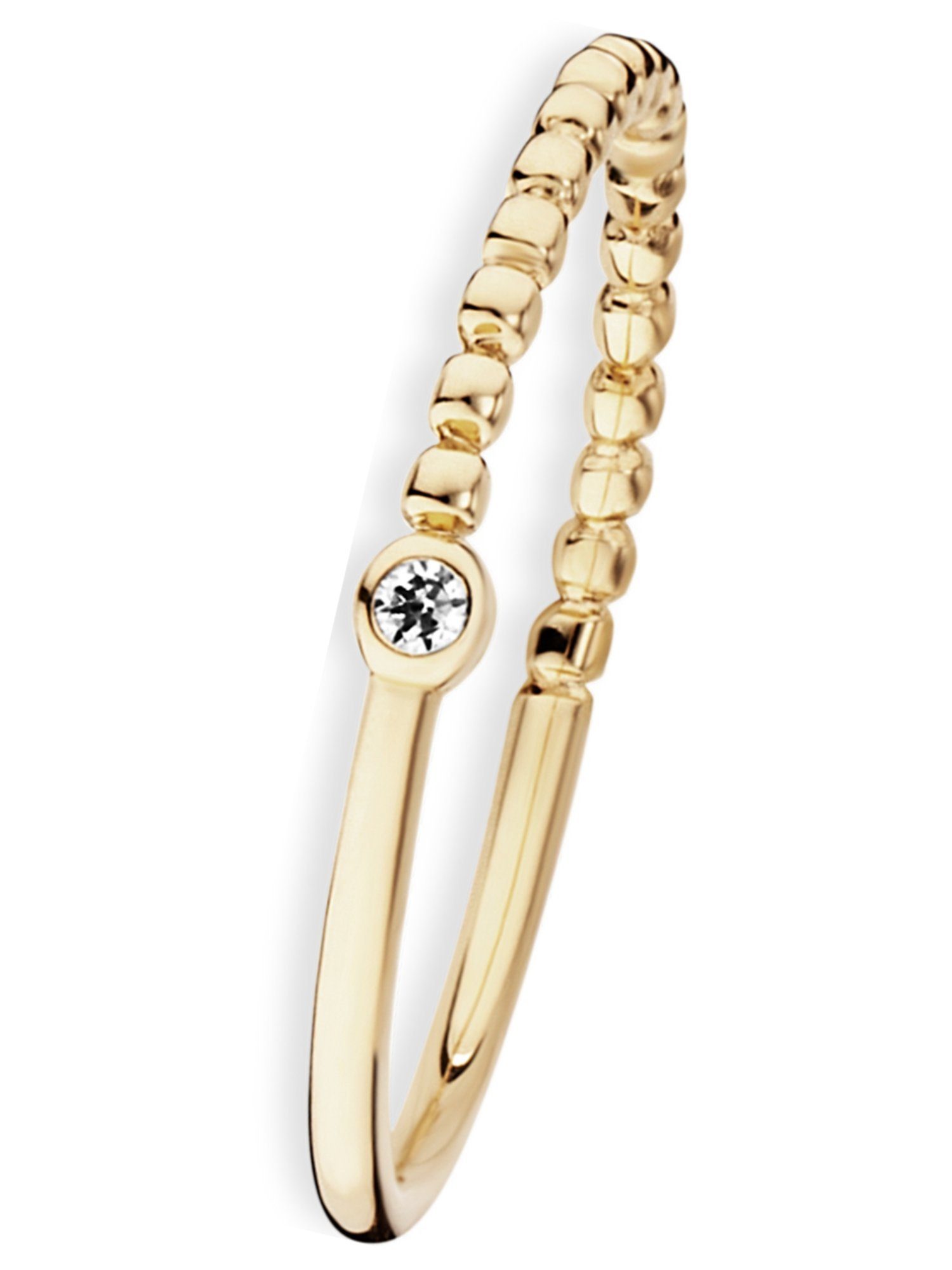 CAÏ Silberring Caï Damen-Damenring 925er Silber 1 Zirkonia, Zirkonia