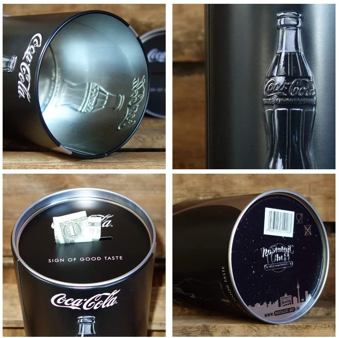 Nostalgic-Art Spardose Metall Sparbüchse Sparschwein - Coca-Cola