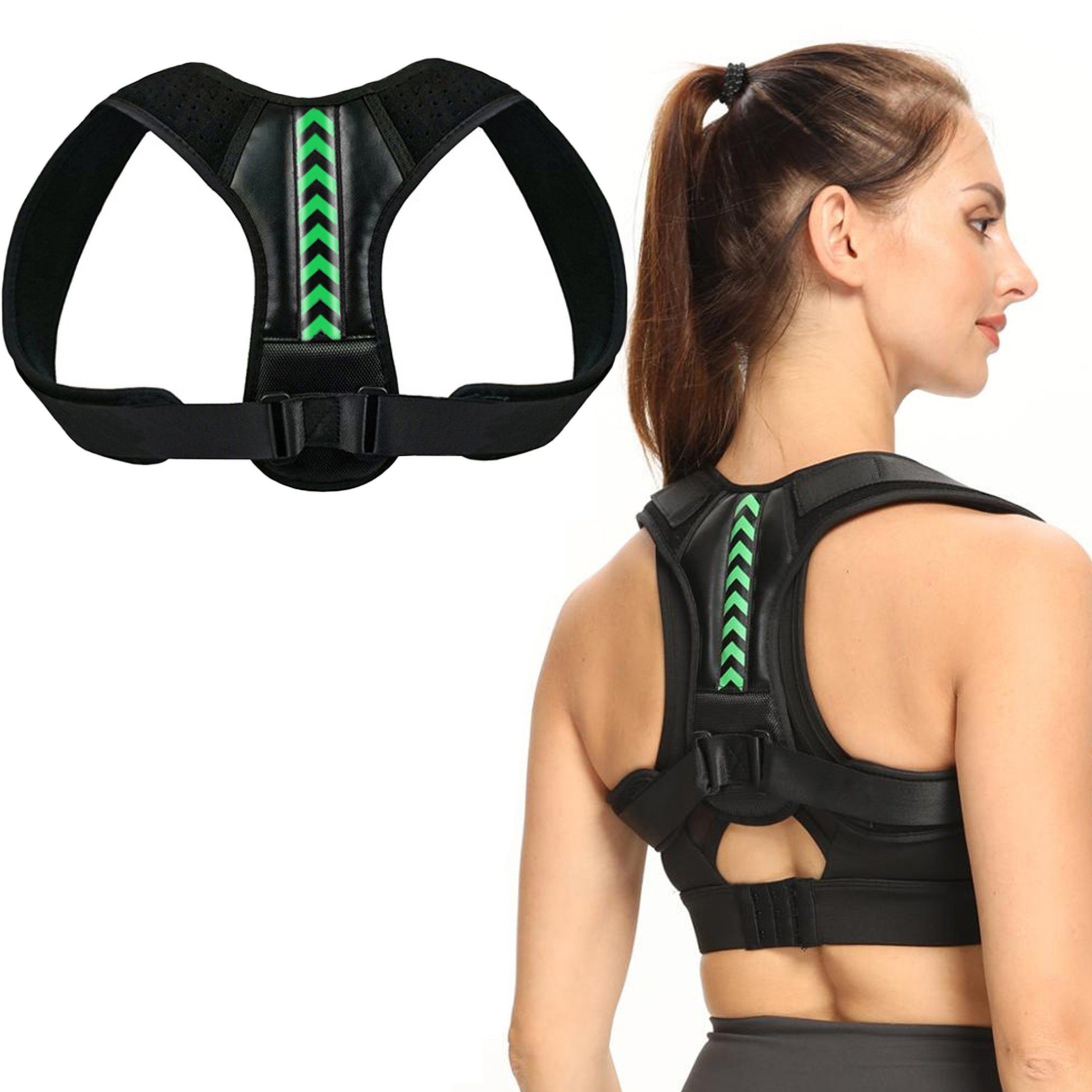 KINSI Rücken Stützgürtel Rückenkorrektor-Gurt für Kinder & Erwachsene,Haltungskorrektor, Haltungshilfe gegen Rundrücken & Schulterschiefstand
