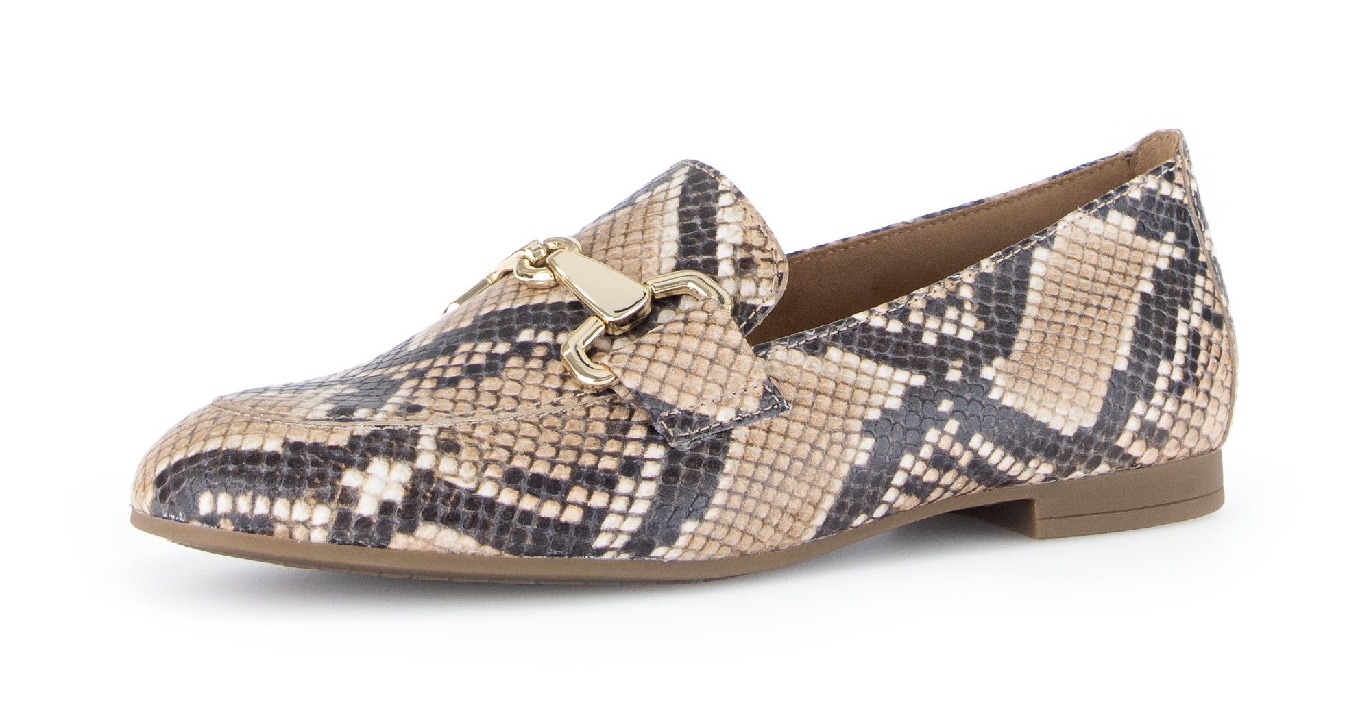 Gabor Slipper Blockabsatz, Businessschuh mit goldfarbenem Schmuck-Zierriege günstig online kaufen