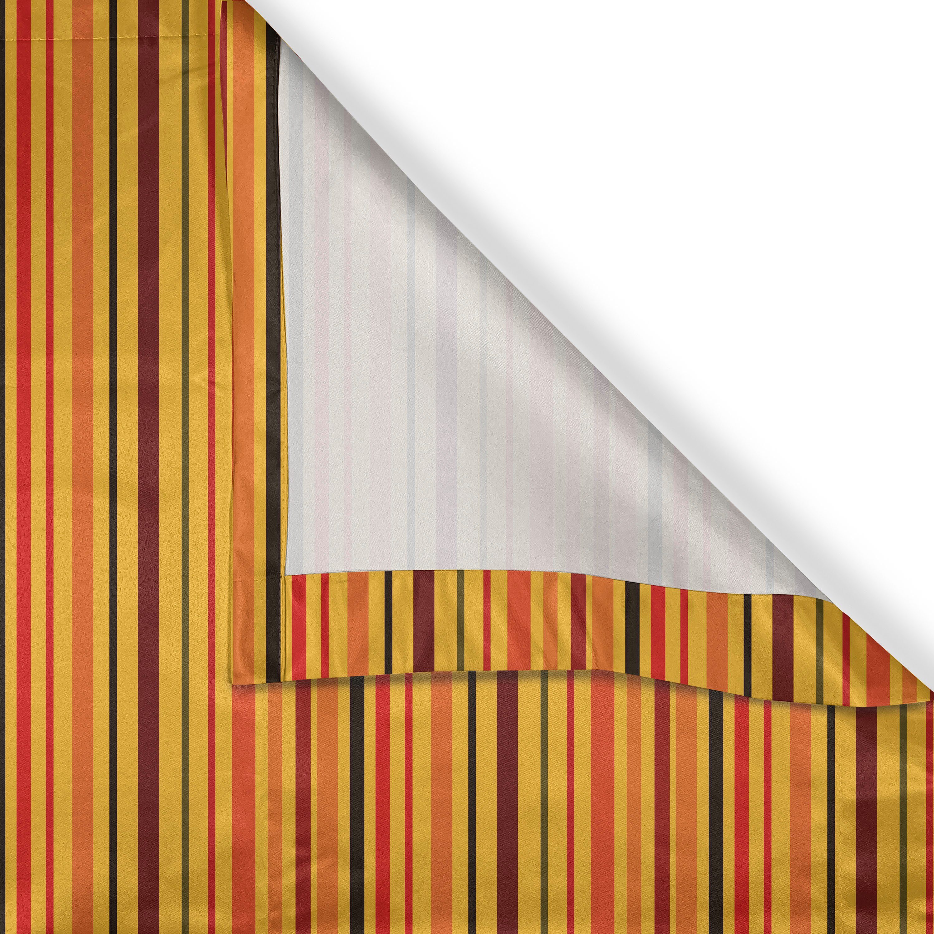 Gardine Dekorative 2-Panel-Fenstervorhänge Schlafzimmer Wohnzimmer, Abstrakt für Linien Abakuhaus, Vertikale Vibrant