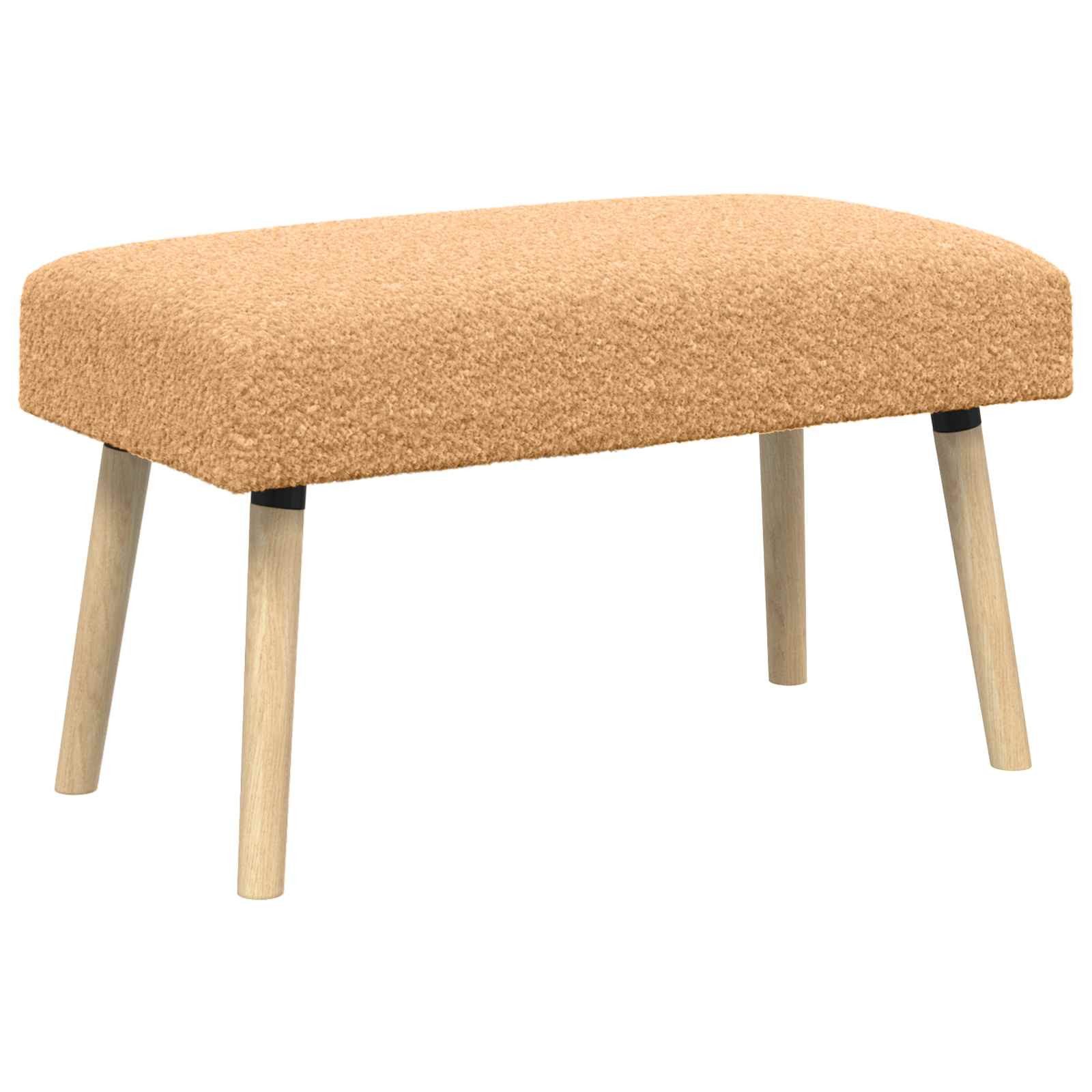 vidaXL Sitzbank Bank Uni Beige 80 x 40 x 46 cm Bouclé (1-St)