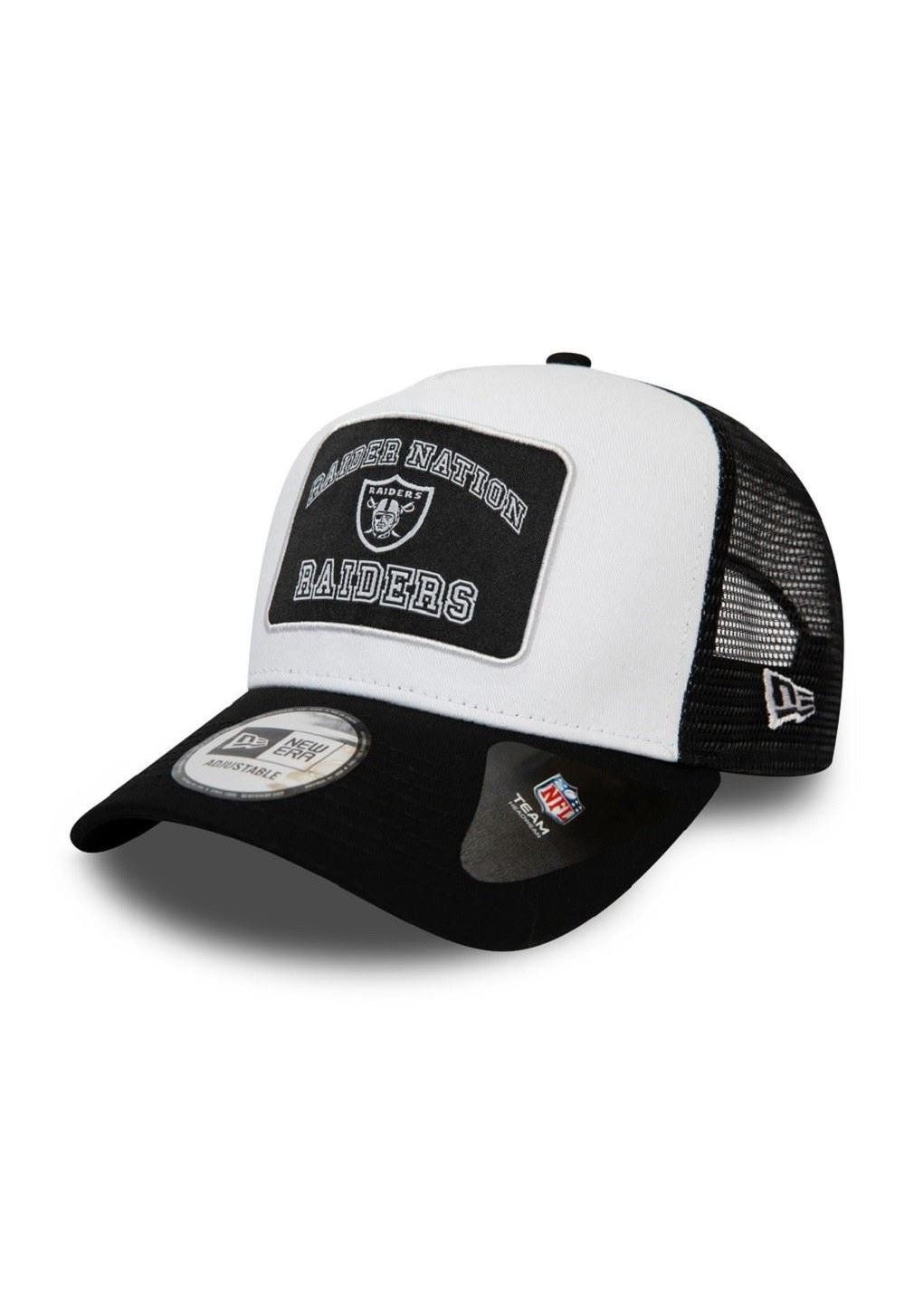 New Era Baseball Cap Las Vegas Raiders NFL Graphic Patch White Black A-Frame Adjustable Tru (1-St)