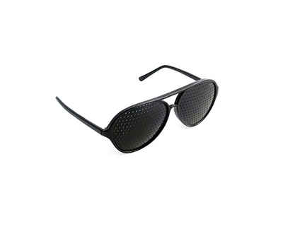 Goods+Gadgets Brille Lochbrille Rasterbrille, Augen-Training Zensurbrille