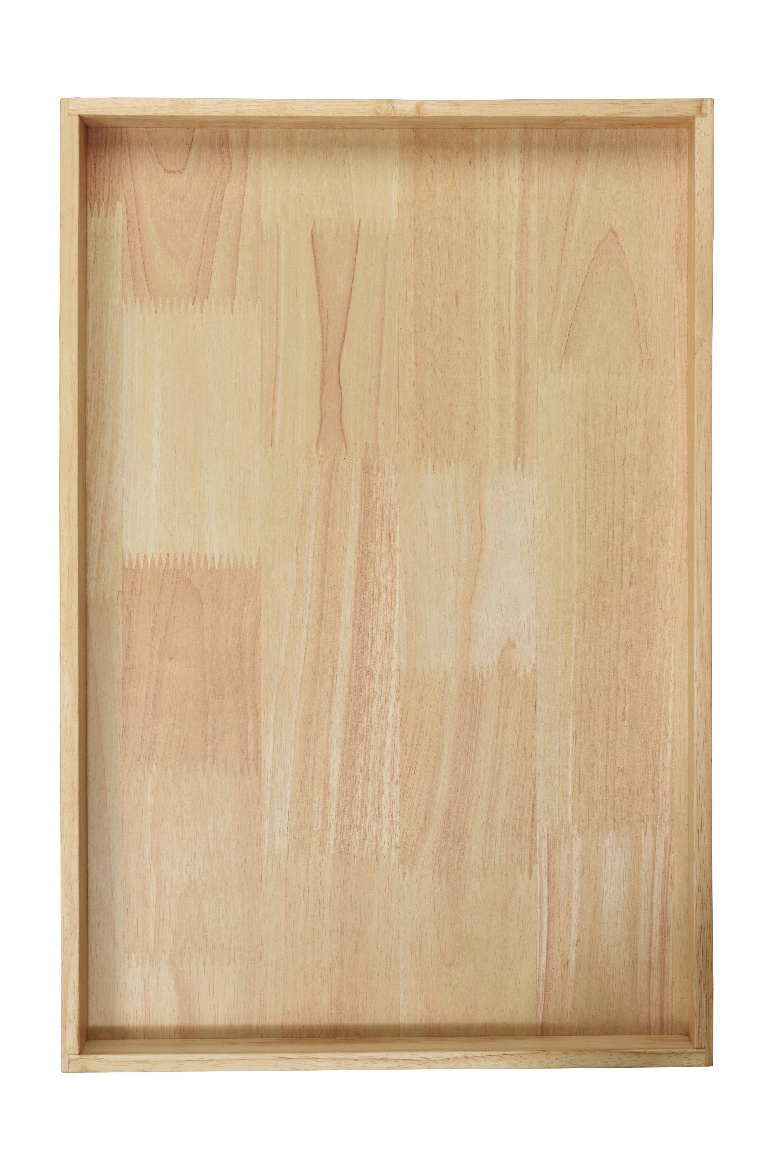 ASA SELECTION Servierplatte ASA Selection wood Holztablett rechteckig, natur, Gummibaumholz