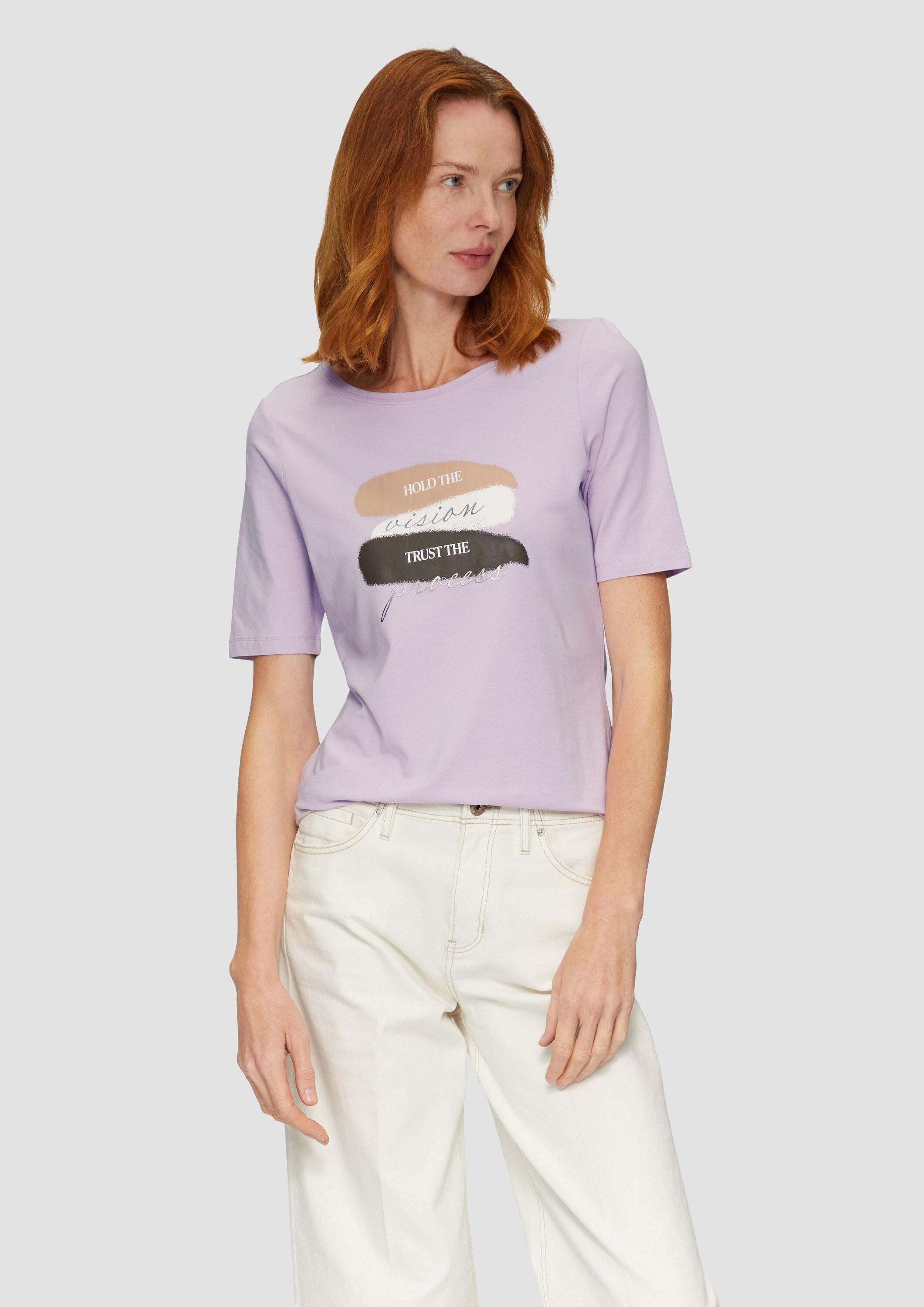 s.Oliver Kurzarmshirt T-Shirt Elastisches T-Shirt mit günstig online kaufen