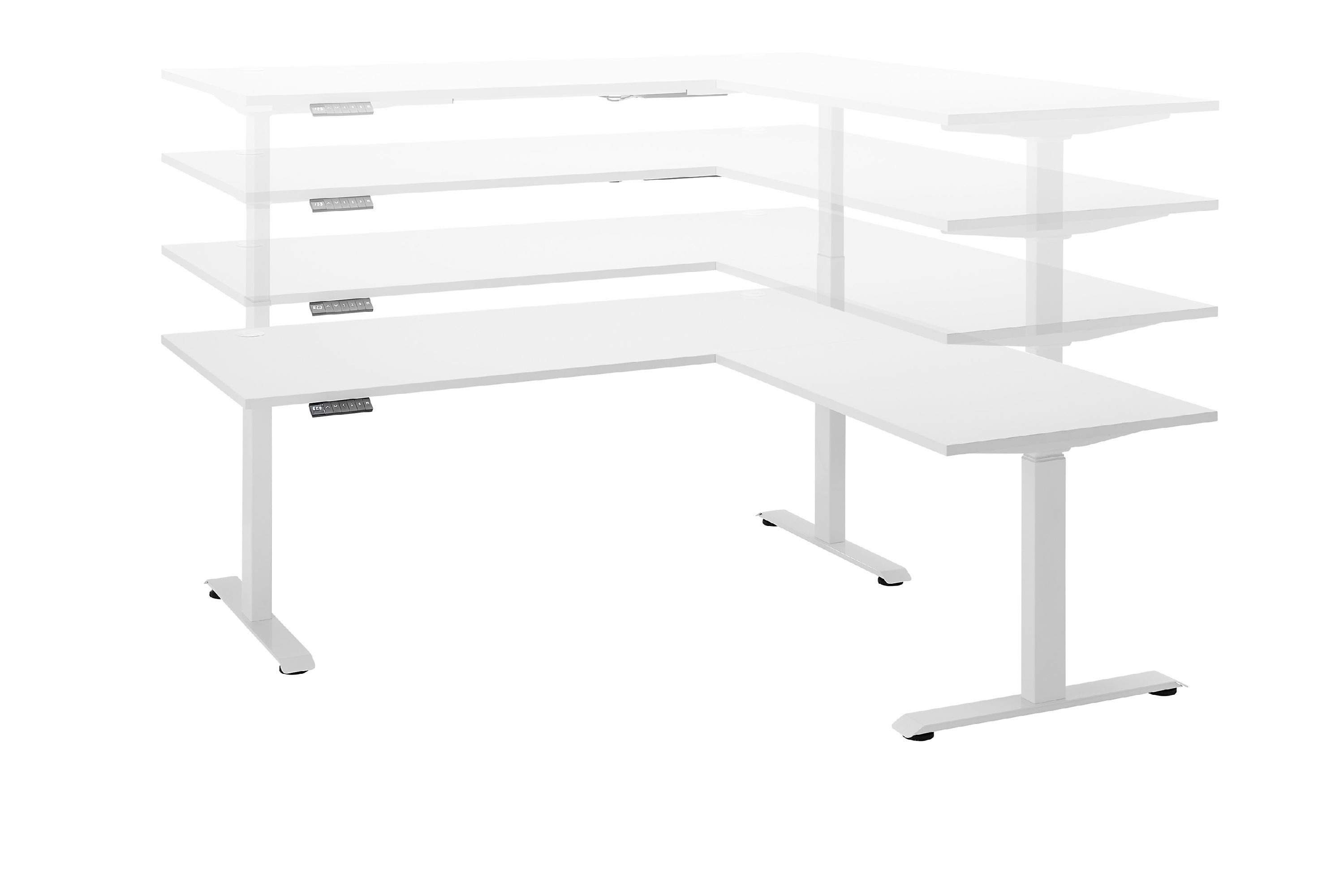 HARPER Schreibtisch Schreibtisch HARPER BIRCHES BB 180x177 cm weiß Winkelsc günstig online kaufen