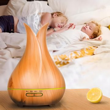 Retoo Diffuser LED Ultraschall Luftbefeuchter Aroma Humidifier Duftlampe, Leise im Betrieb, Automatische Abschaltfunktion, Eine bunte Lampe