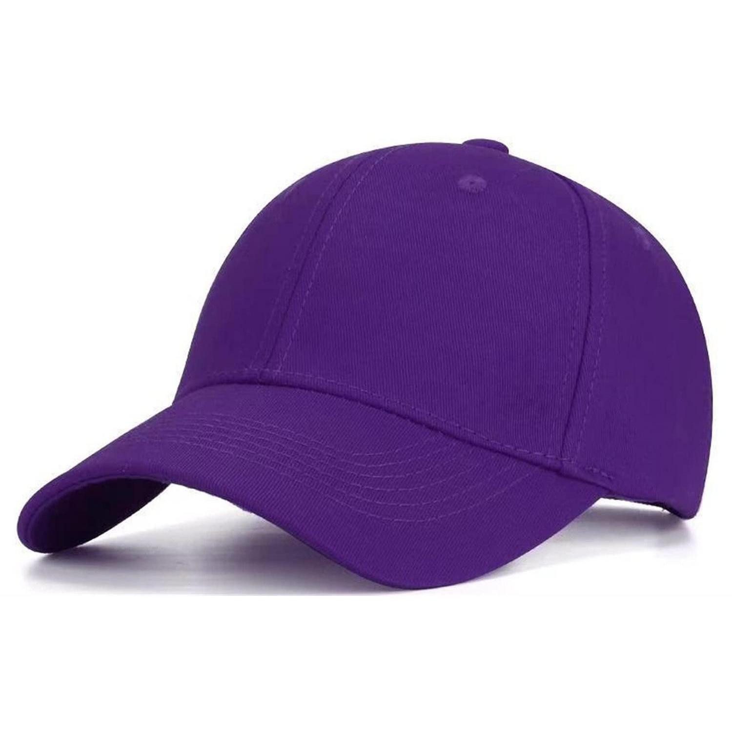 Baseball Cap Baseballkappe Damen Herren Verstellbar Baumwolle Outdoor M Lila