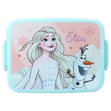 Disney Lunchbox Disney Die Eiskönigin Anna Elsa 5 tlg Kinder Set, Kunststoff, Snackboxen Brotdose Trinkflasche 370 ml
