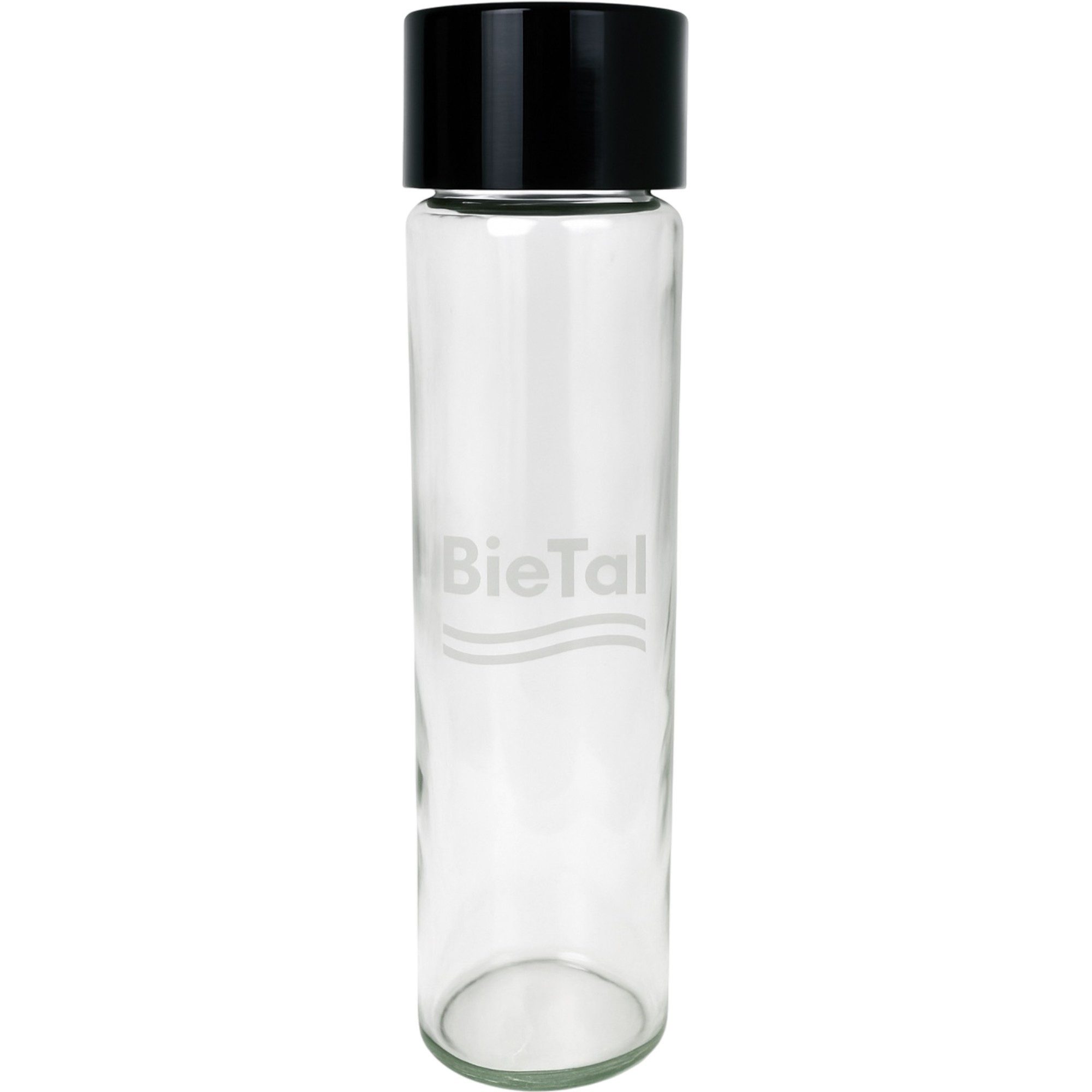BieTal Trinkflasche BieTal® Glas Trinkflasche Tube Bottle Wasser Flasche 750ml für Sprudel