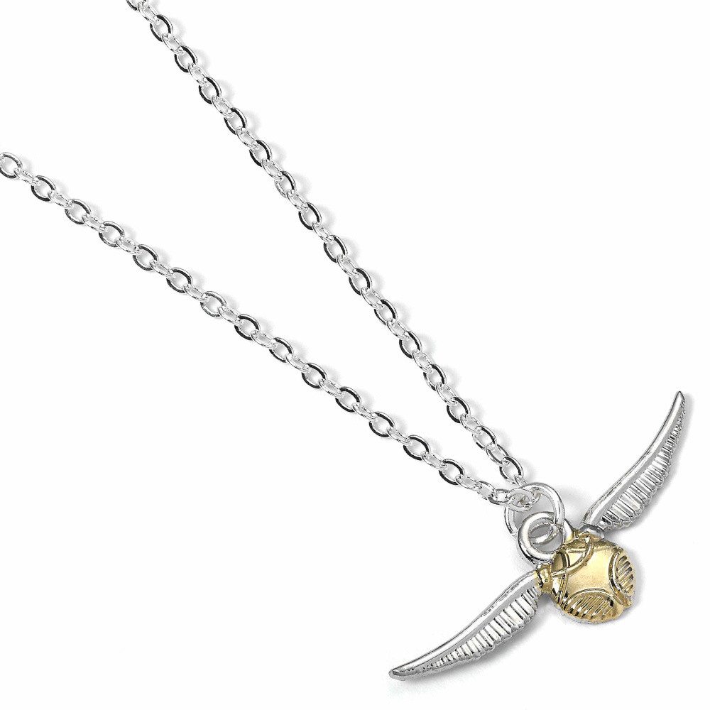 Kette mit Anhänger Harry Potter Halskette & Anhänger Der Goldene Schnatz (versilbert)