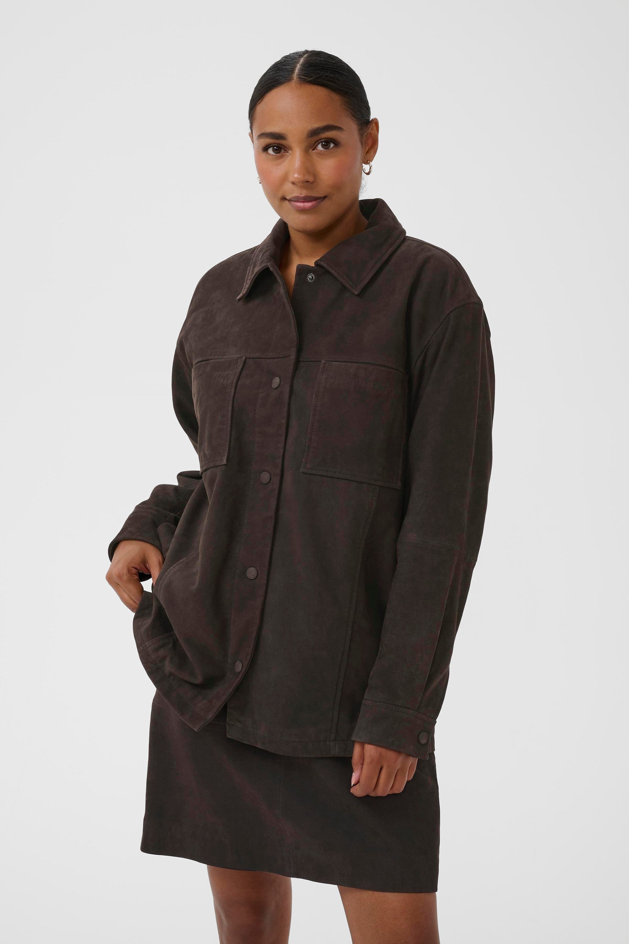 KAFFE Lederjacke Lederjacke KArachel