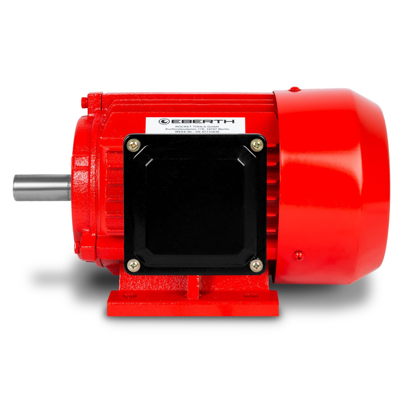 EBERTH Rollladenmotor Elektromotor 400V mit 1,5 kW Leistung, Drehstrommotor aus Aluminium, Drehzahl 2840 U/min., Stromstärke 3,4 A, Leistungsfaktor 0,95