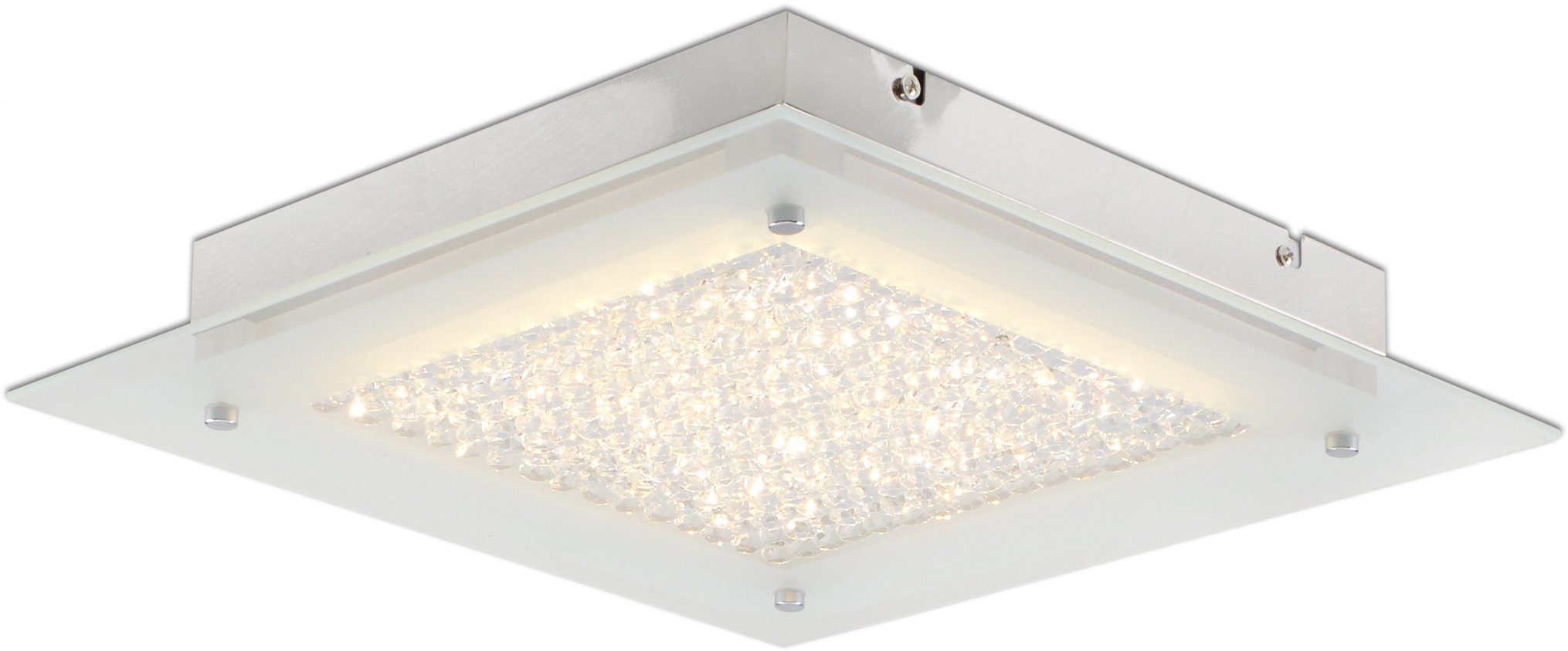 näve LED Deckenleuchte Glasgow, LED fest integriert, Warmweiß, LED Deckenlampe>>Glasgow<<,incl.90x SMD2835 LED total 18W